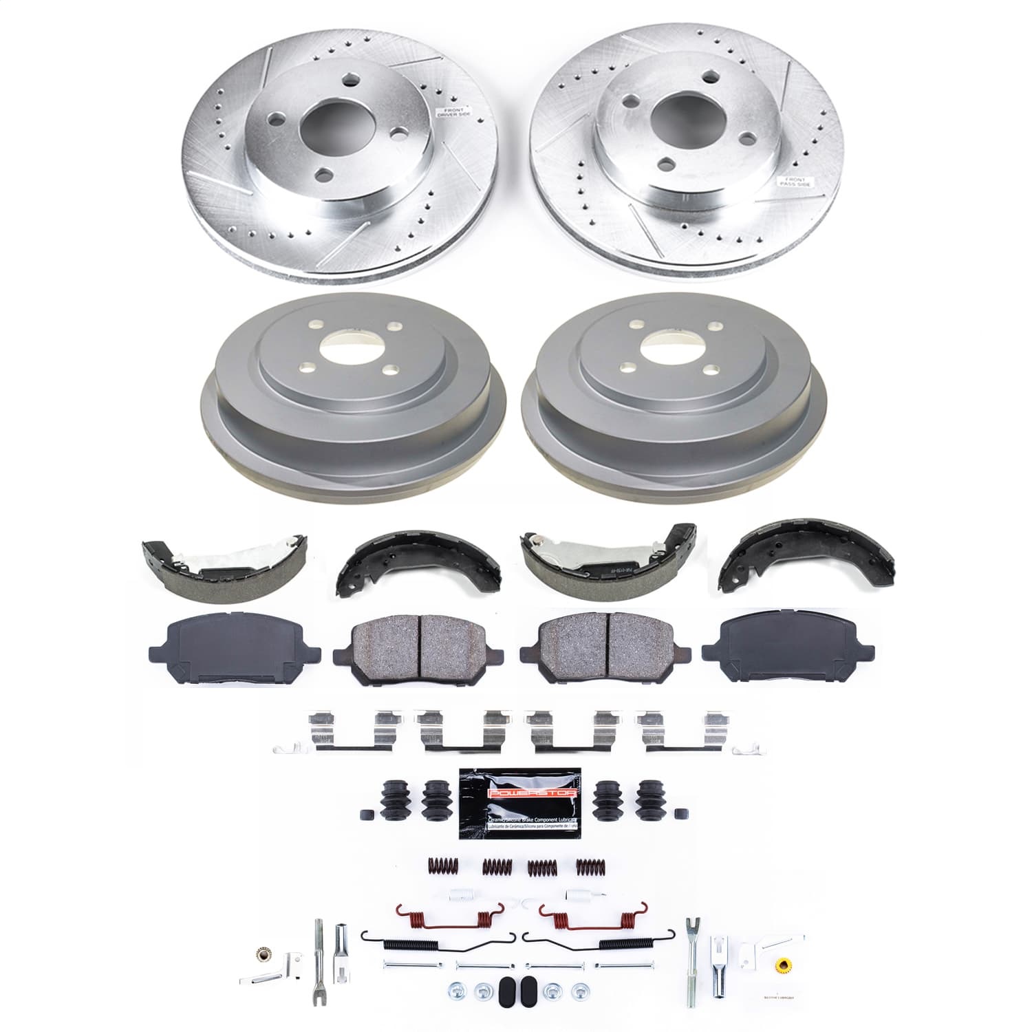 Power Stop - K15421DK - Complete Vehicle Disc/Drum Brake Kit