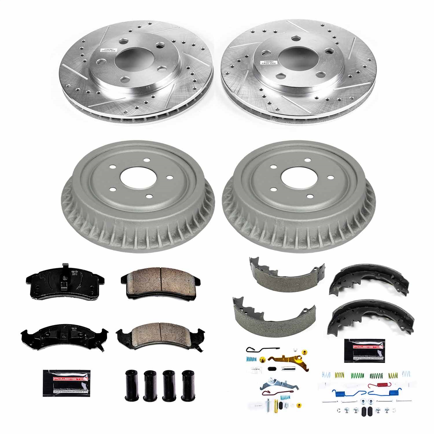 Power Stop - K15440DK - Complete Vehicle Disc/Drum Brake Kit