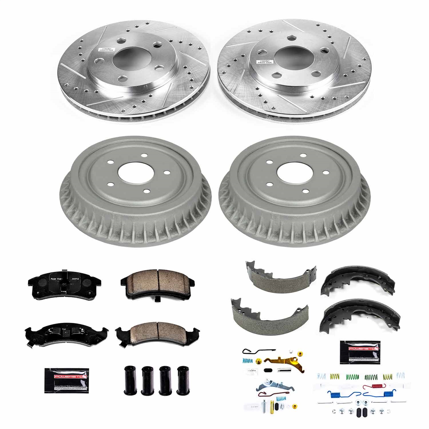Power Stop - K15441DK - Complete Vehicle Disc/Drum Brake Kit