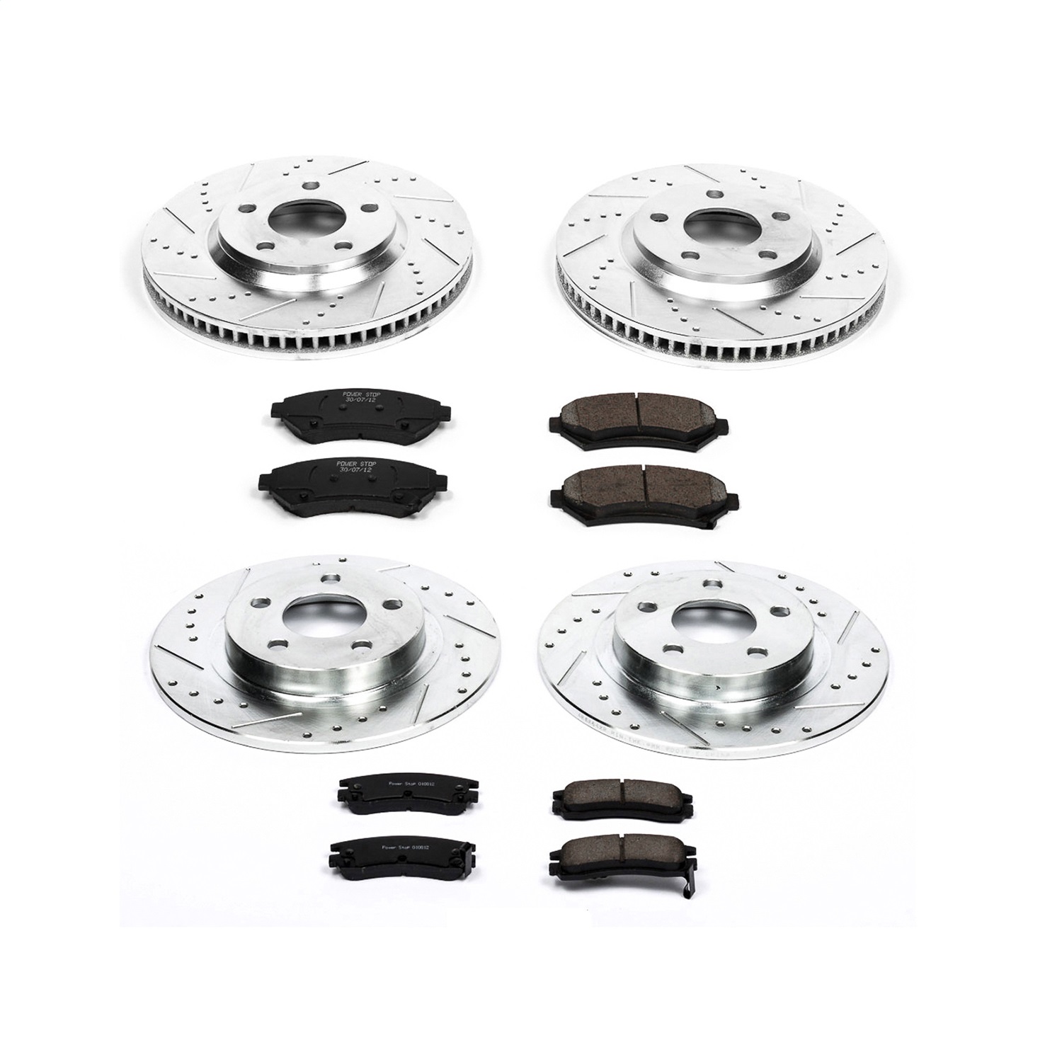 Power Stop - K1545 - Front and Rear - Disc Brake Pad and Rotor Kit