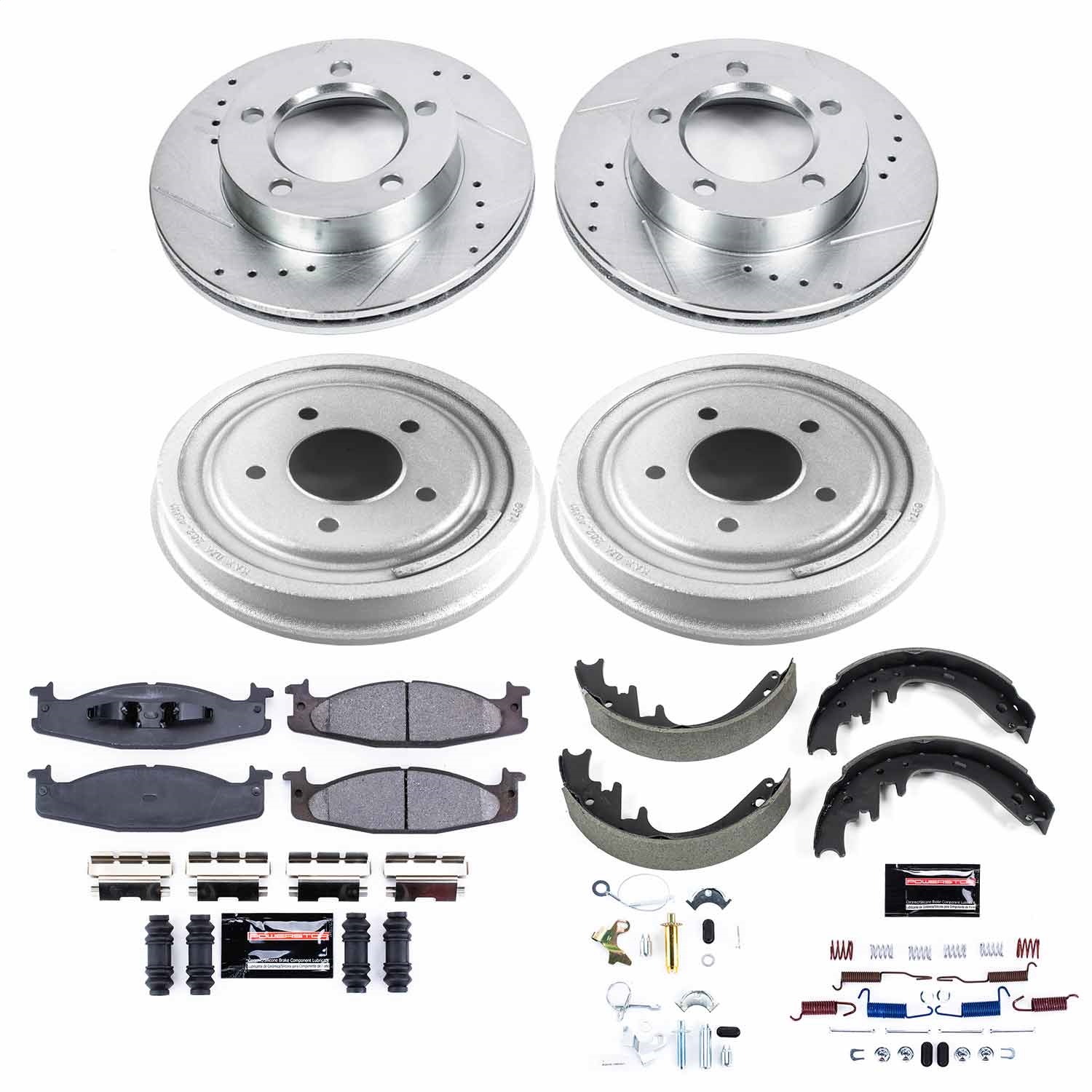 Power Stop - K15461DK - Complete Vehicle Disc/Drum Brake Kit