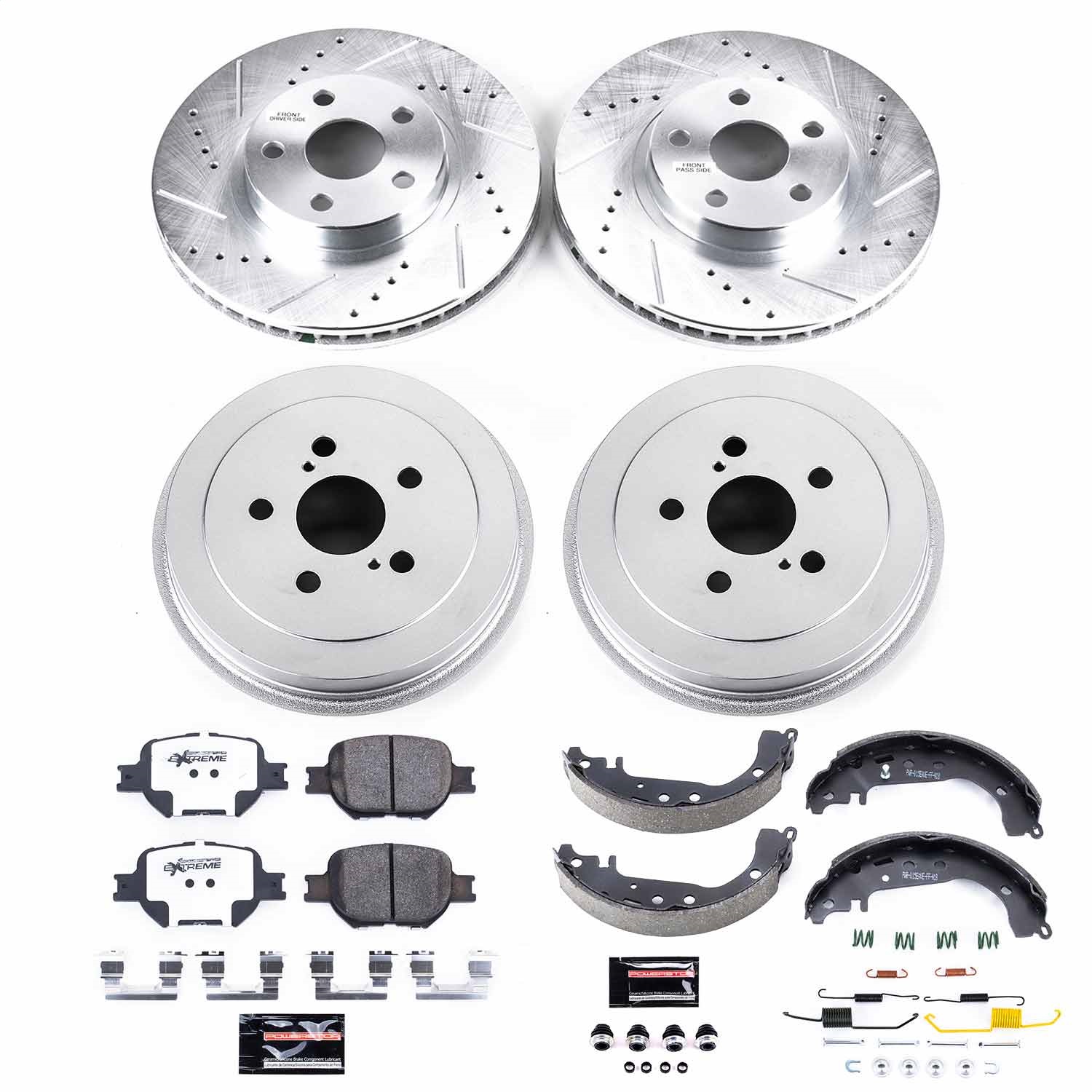 Power Stop - K15464DK-26 - Complete Vehicle Disc/Drum Brake Kit