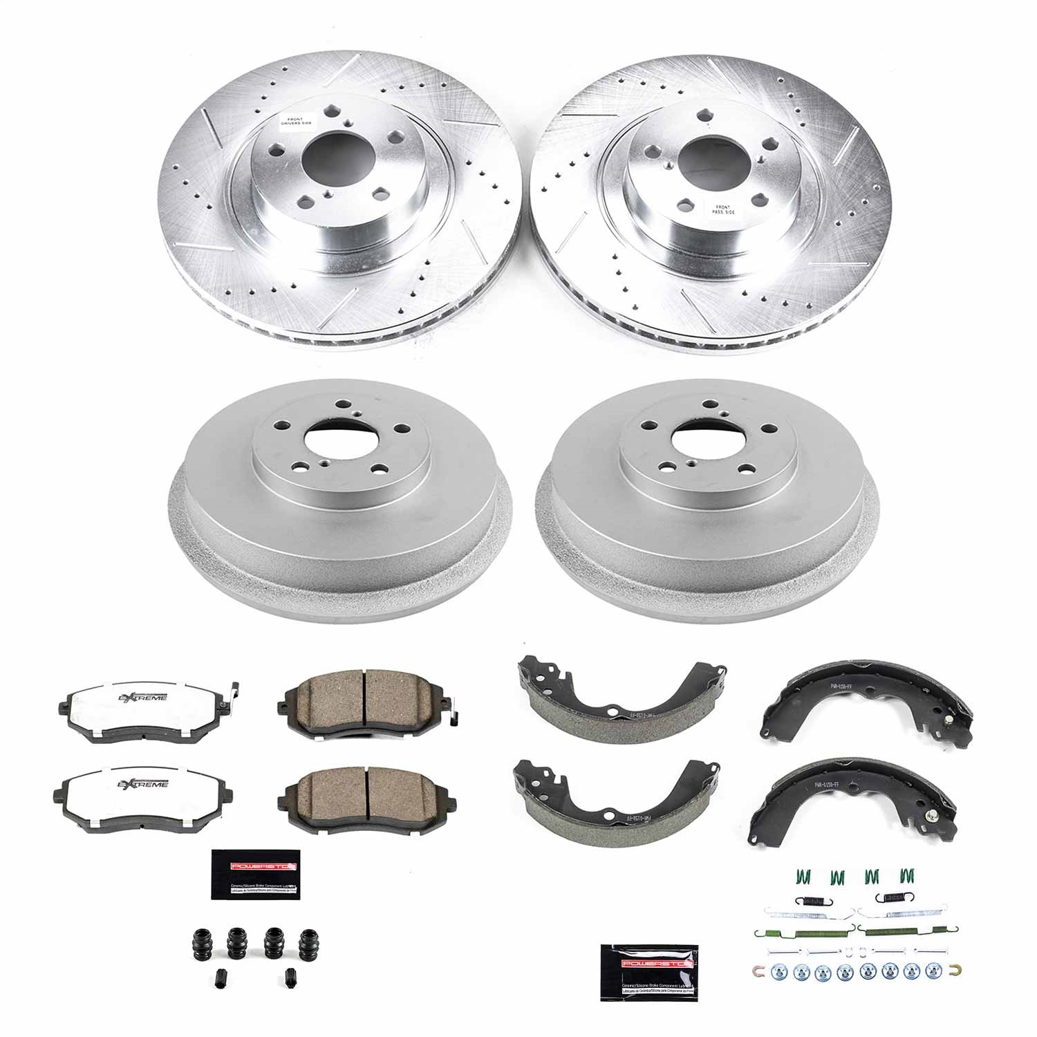 Power Stop - K15467DK-26 - Complete Vehicle Disc/Drum Brake Kit