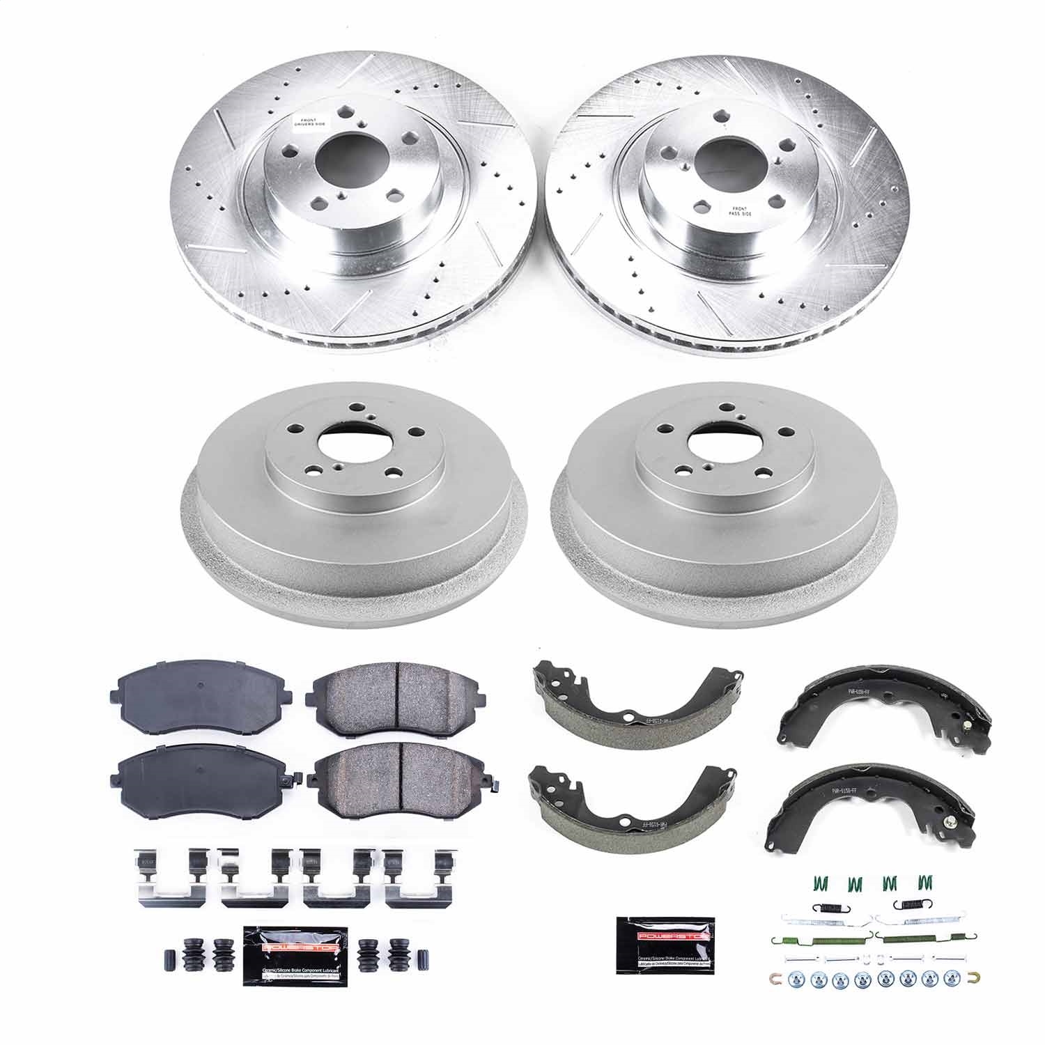 Power Stop - K15467DK - Complete Vehicle Disc/Drum Brake Kit