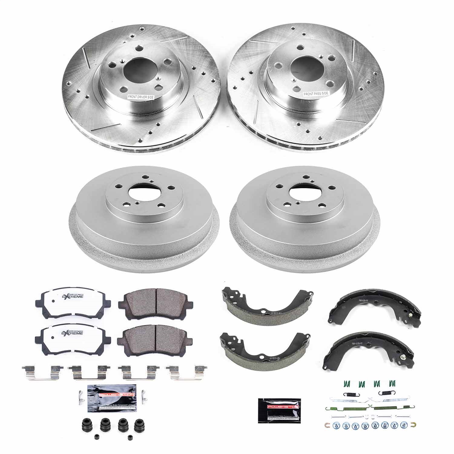Power Stop - K15468DK-26 - Complete Vehicle Disc/Drum Brake Kit