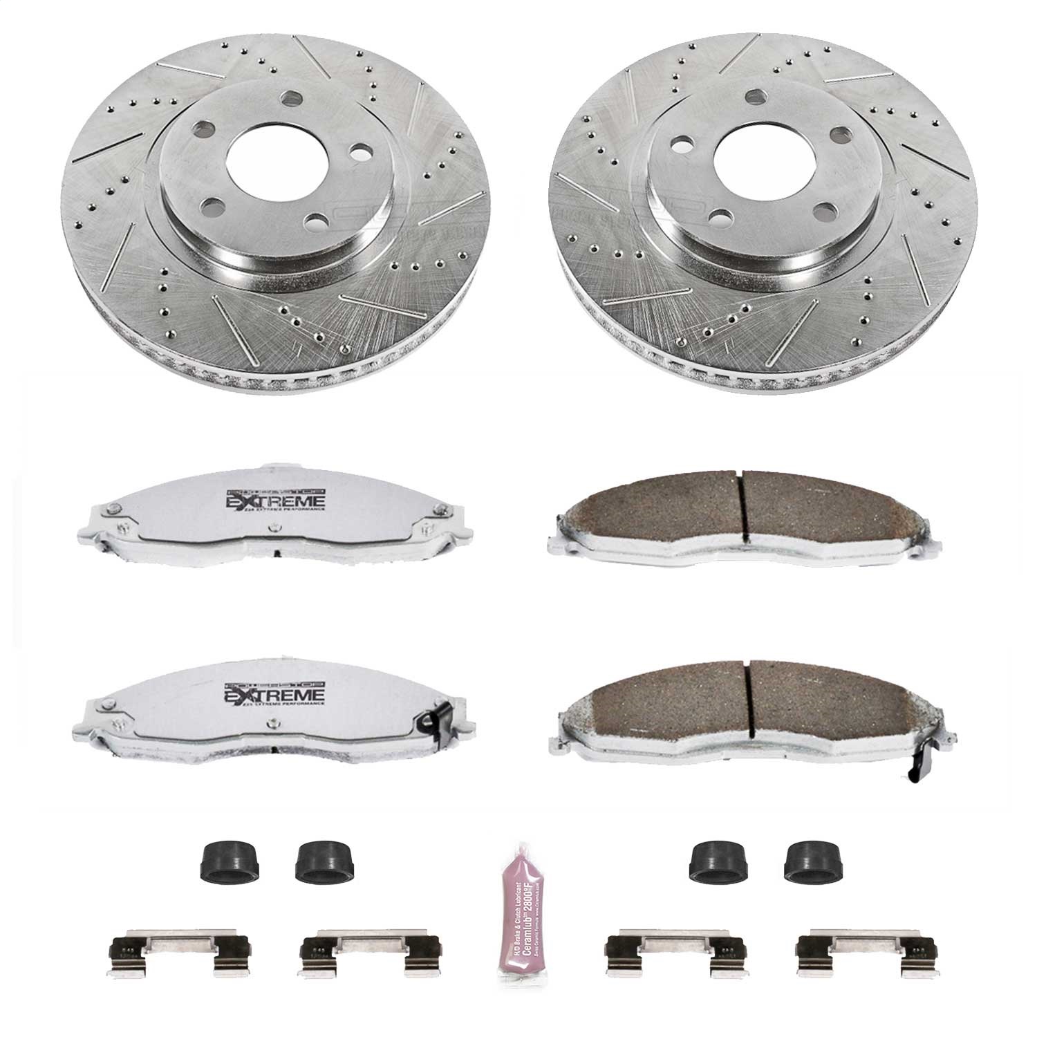 Power Stop - K1547-26 - Front - Disc Brake Pad and Rotor Kit