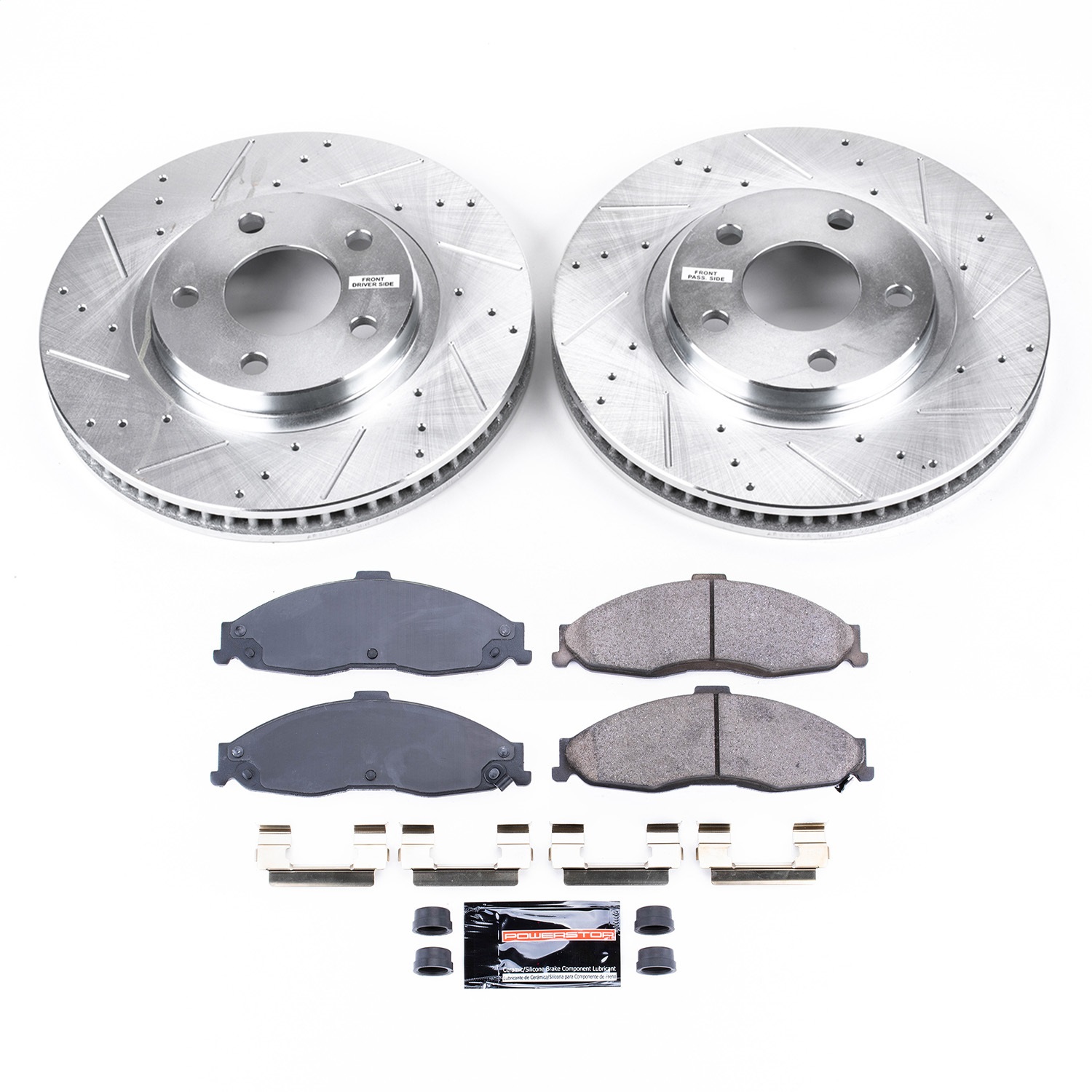 Power Stop - K1547 - Front - Disc Brake Pad and Rotor Kit