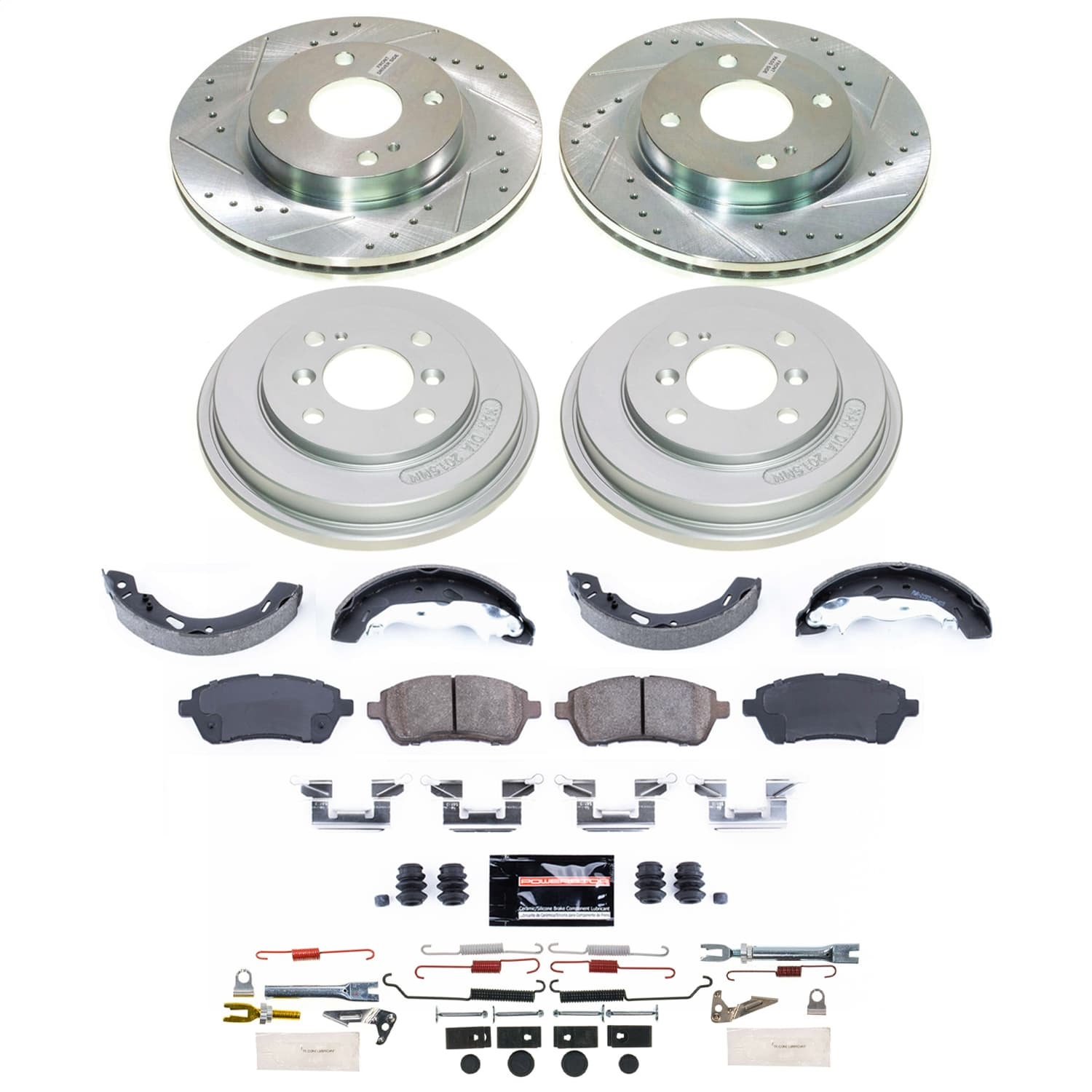 Power Stop - K15486DK - Complete Vehicle Disc/Drum Brake Kit