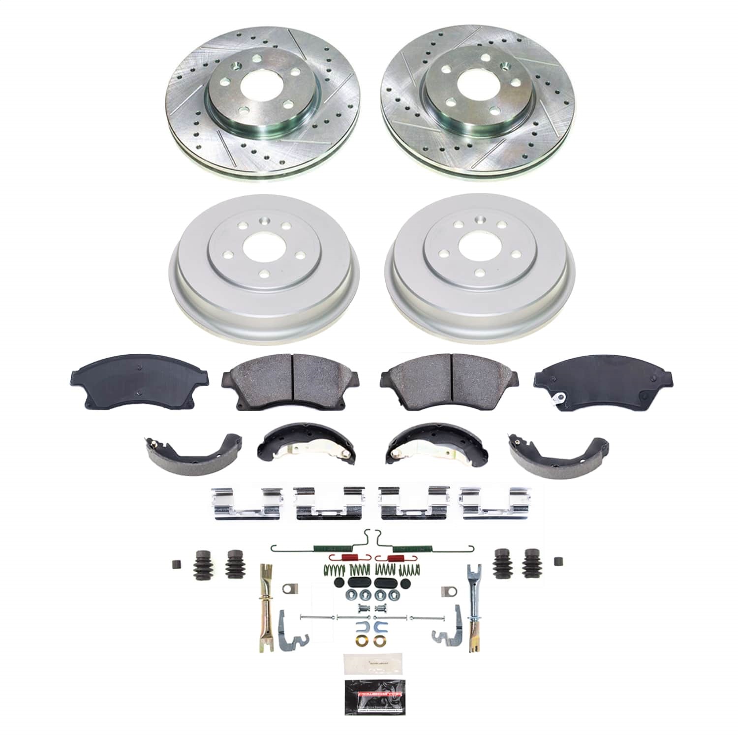 Power Stop - K15488DK - Complete Vehicle Disc/Drum Brake Kit