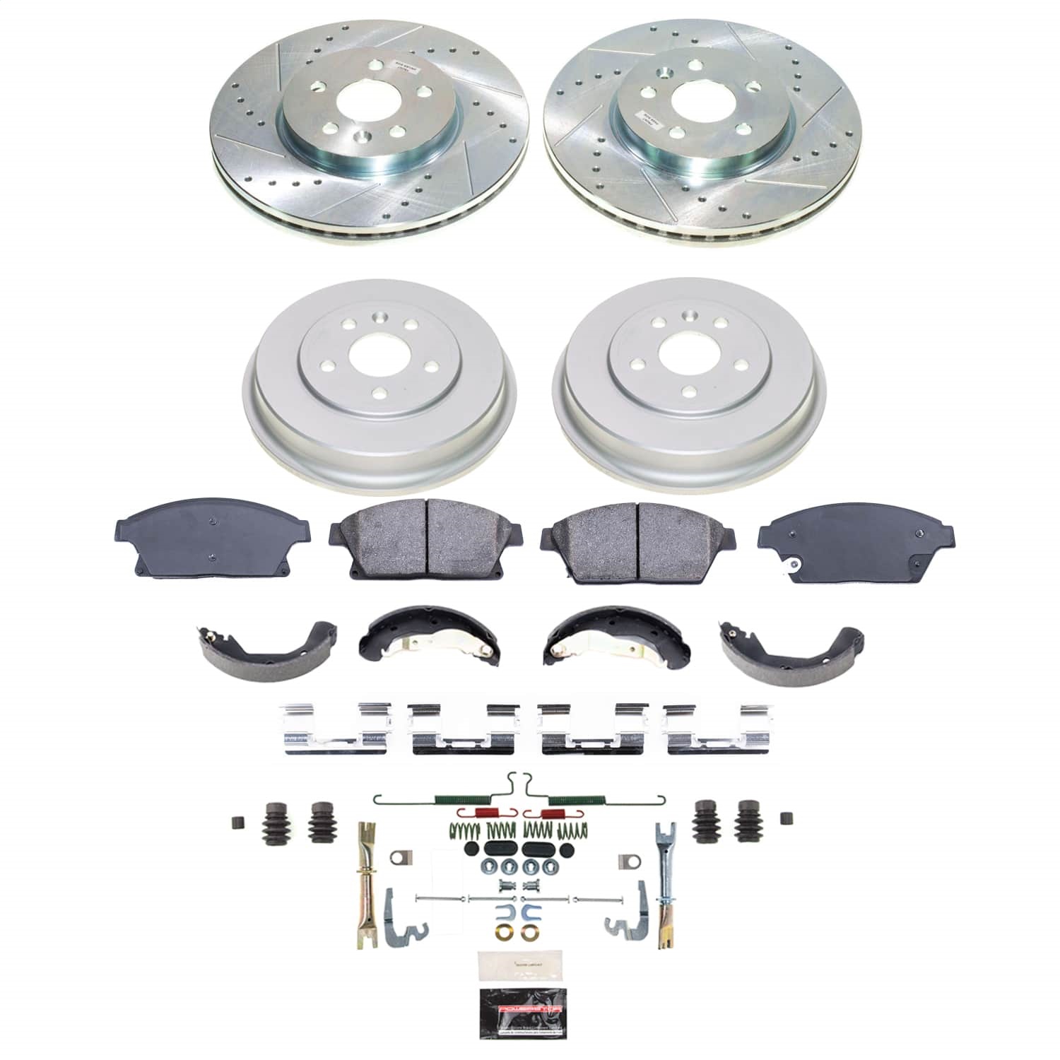 Power Stop - K15490DK - Complete Vehicle Disc/Drum Brake Kit
