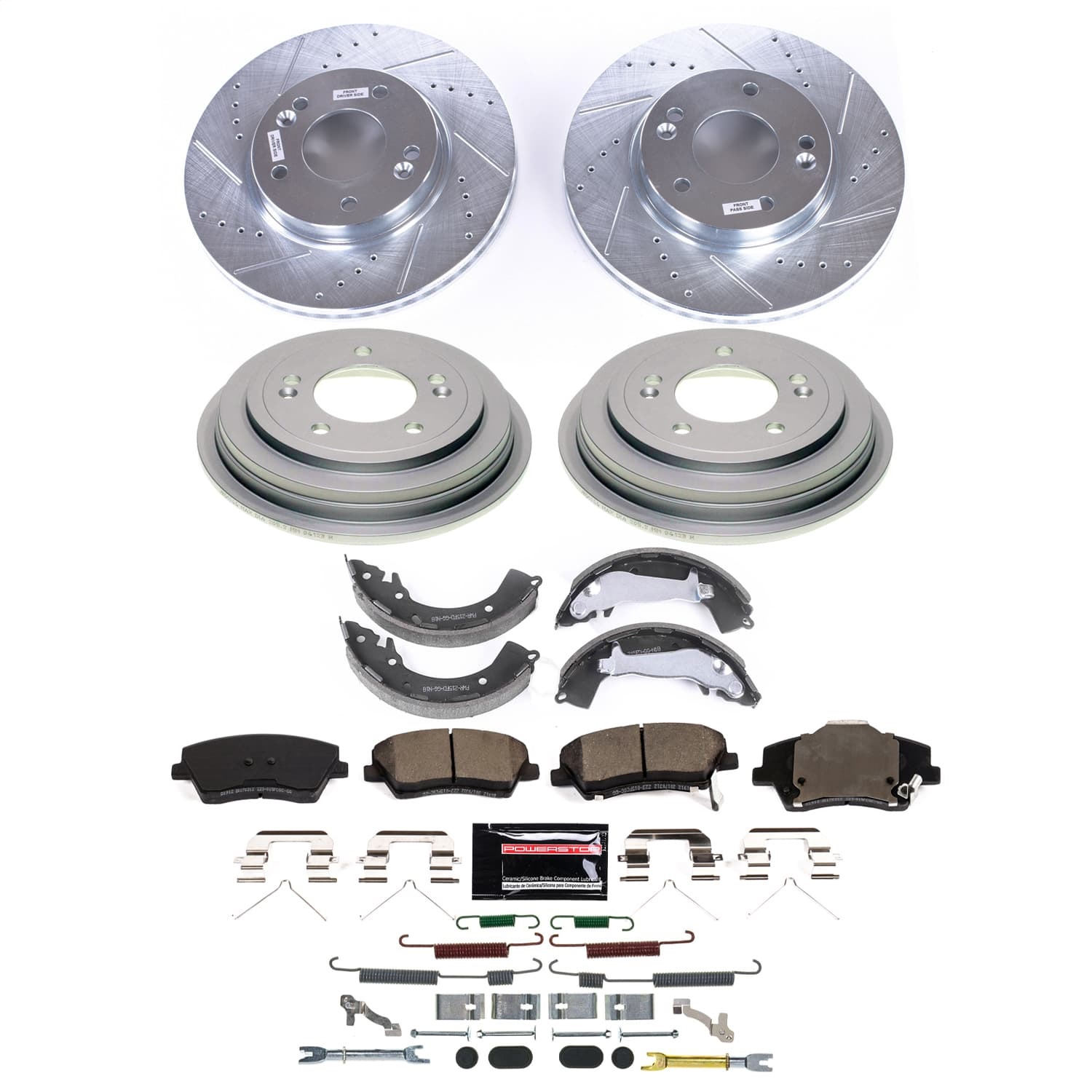 Power Stop - K15499DK - Complete Vehicle Disc/Drum Brake Kit