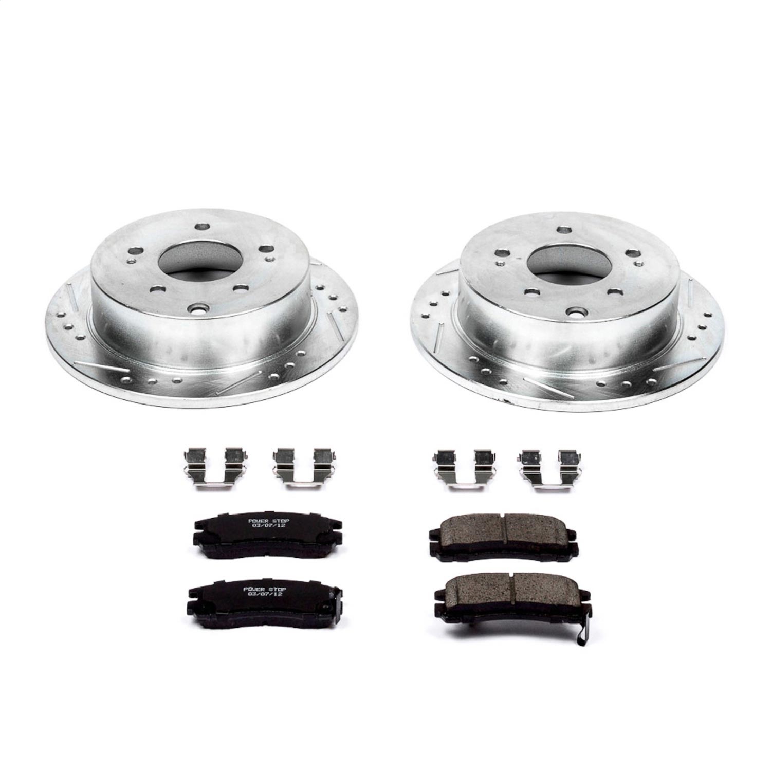 Power Stop - K155 - Rear - Disc Brake Pad and Rotor Kit