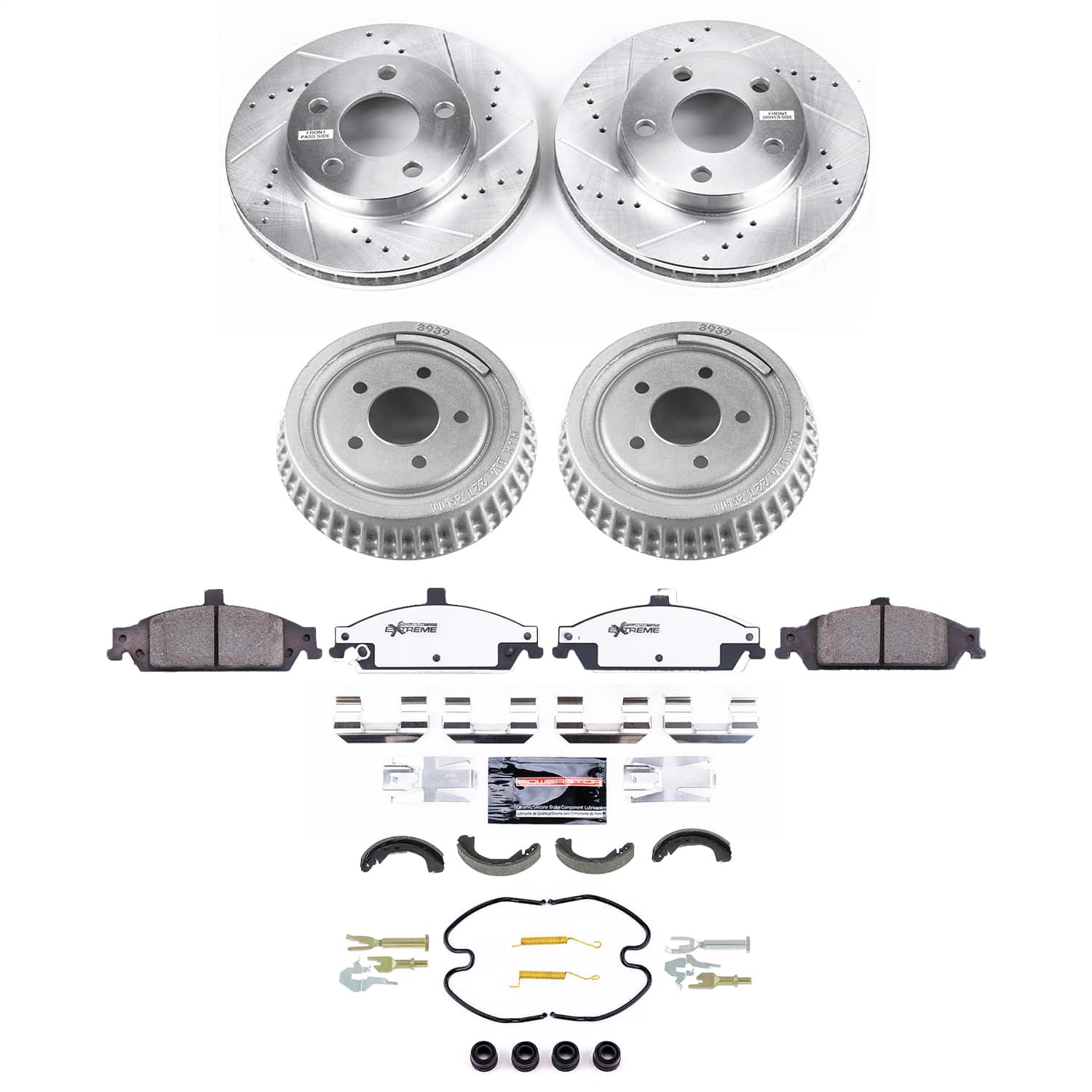 Power Stop - K15505DK-26 - Complete Vehicle Disc/Drum Brake Kit