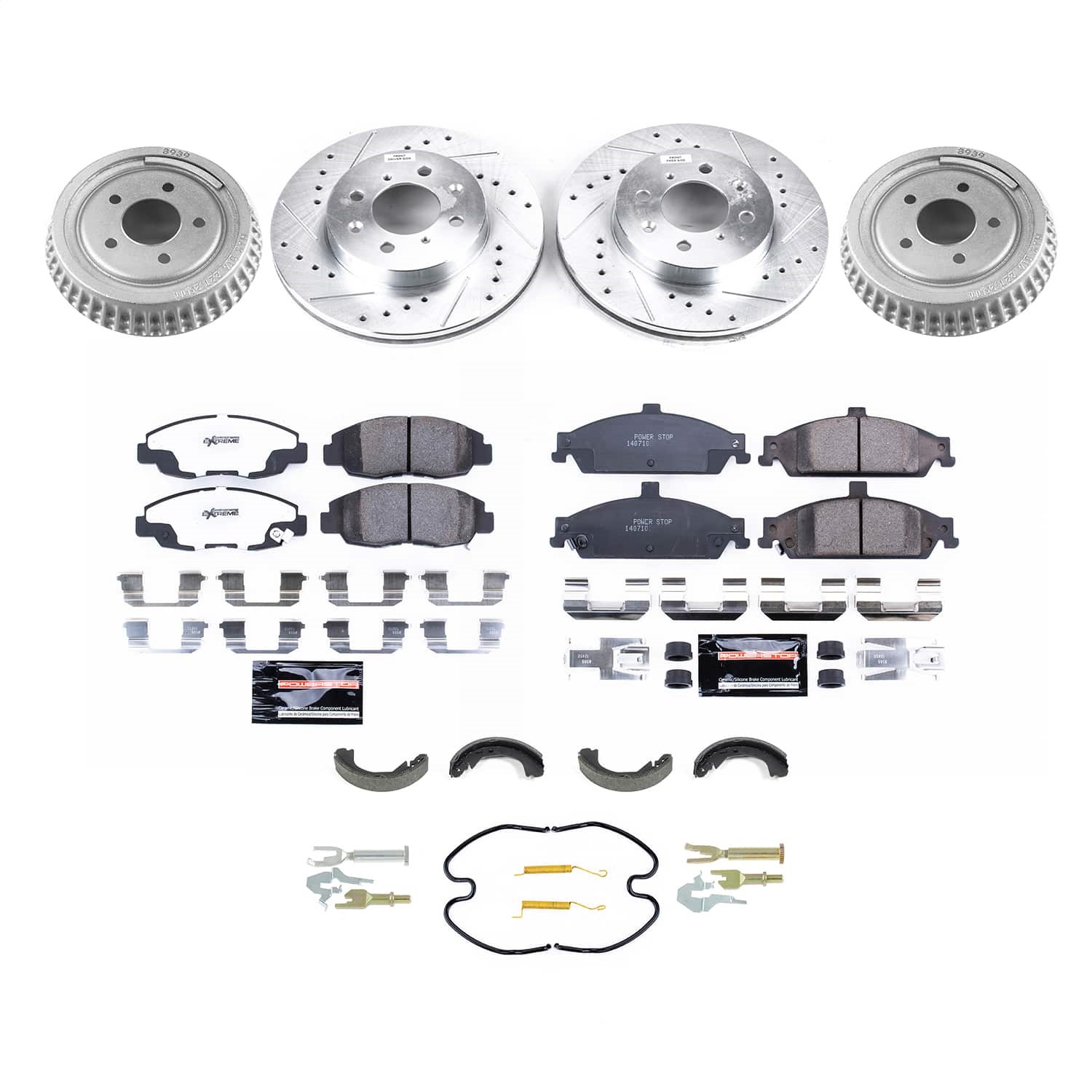 Power Stop - K15507DK - Complete Vehicle Disc/Drum Brake Kit