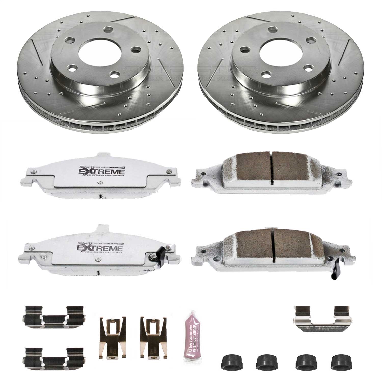 Power Stop - K1551-26 - Front - Disc Brake Pad and Rotor Kit