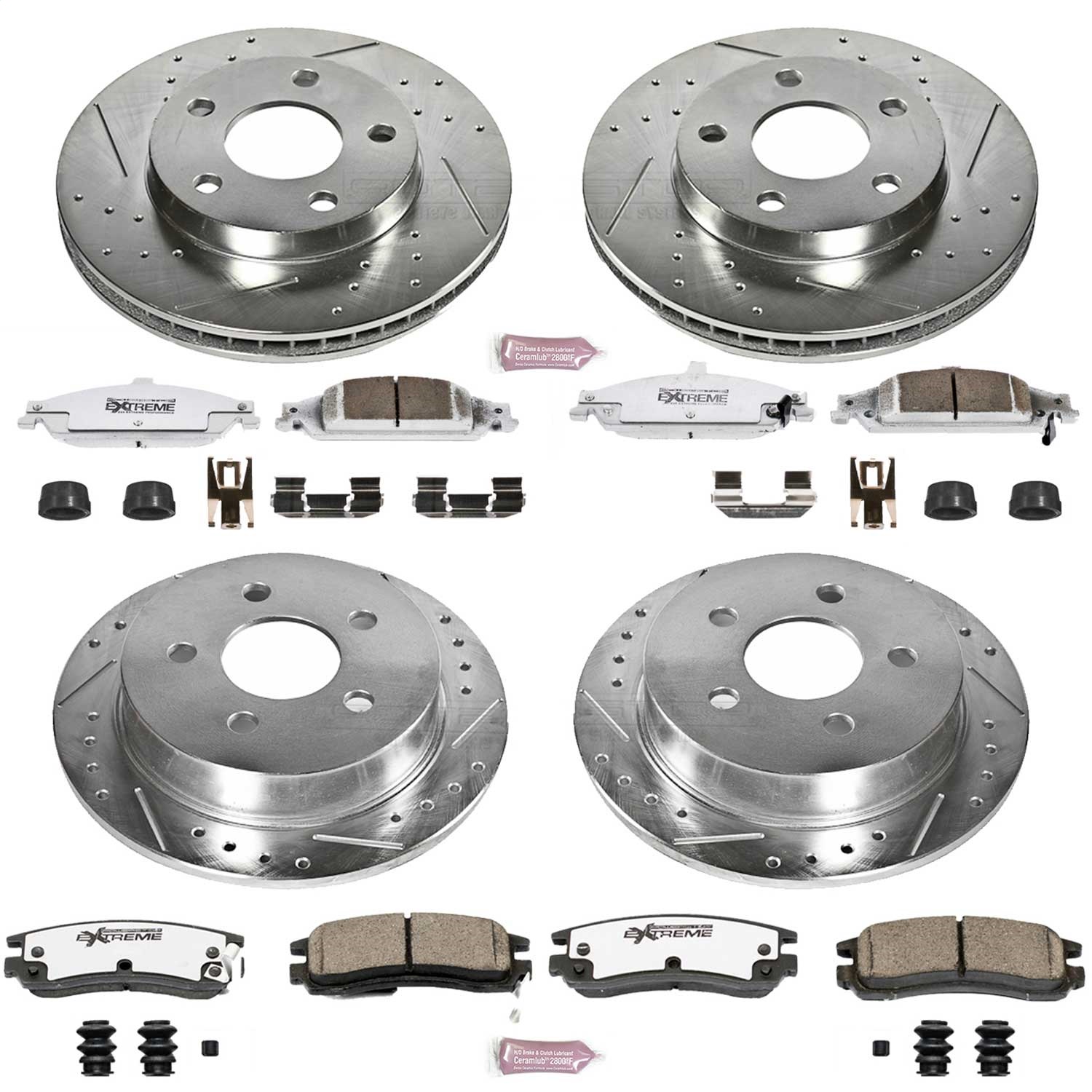 Power Stop - K1552-26 - Front and Rear - Disc Brake Pad and Rotor Kit