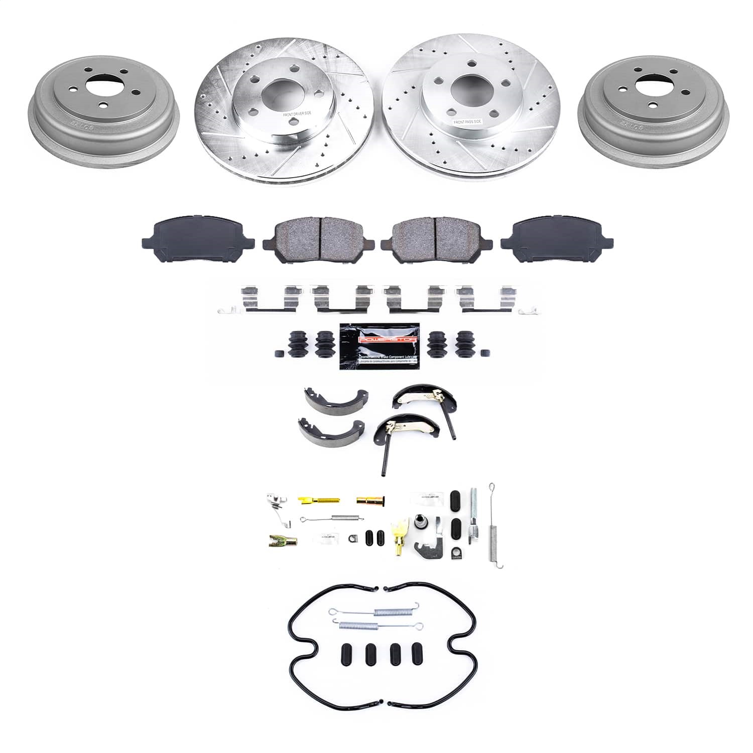 Power Stop - K15521DK - Complete Vehicle Disc/Drum Brake Kit