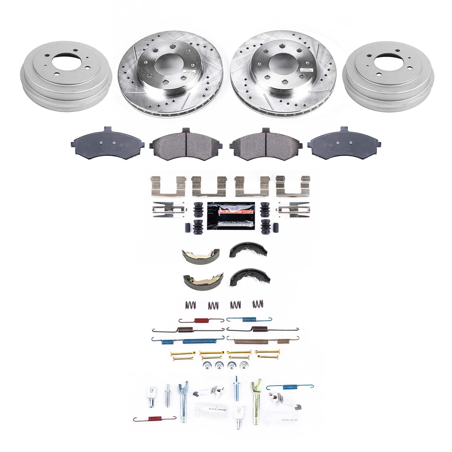 Power Stop - K15527DK - Complete Vehicle Disc/Drum Brake Kit