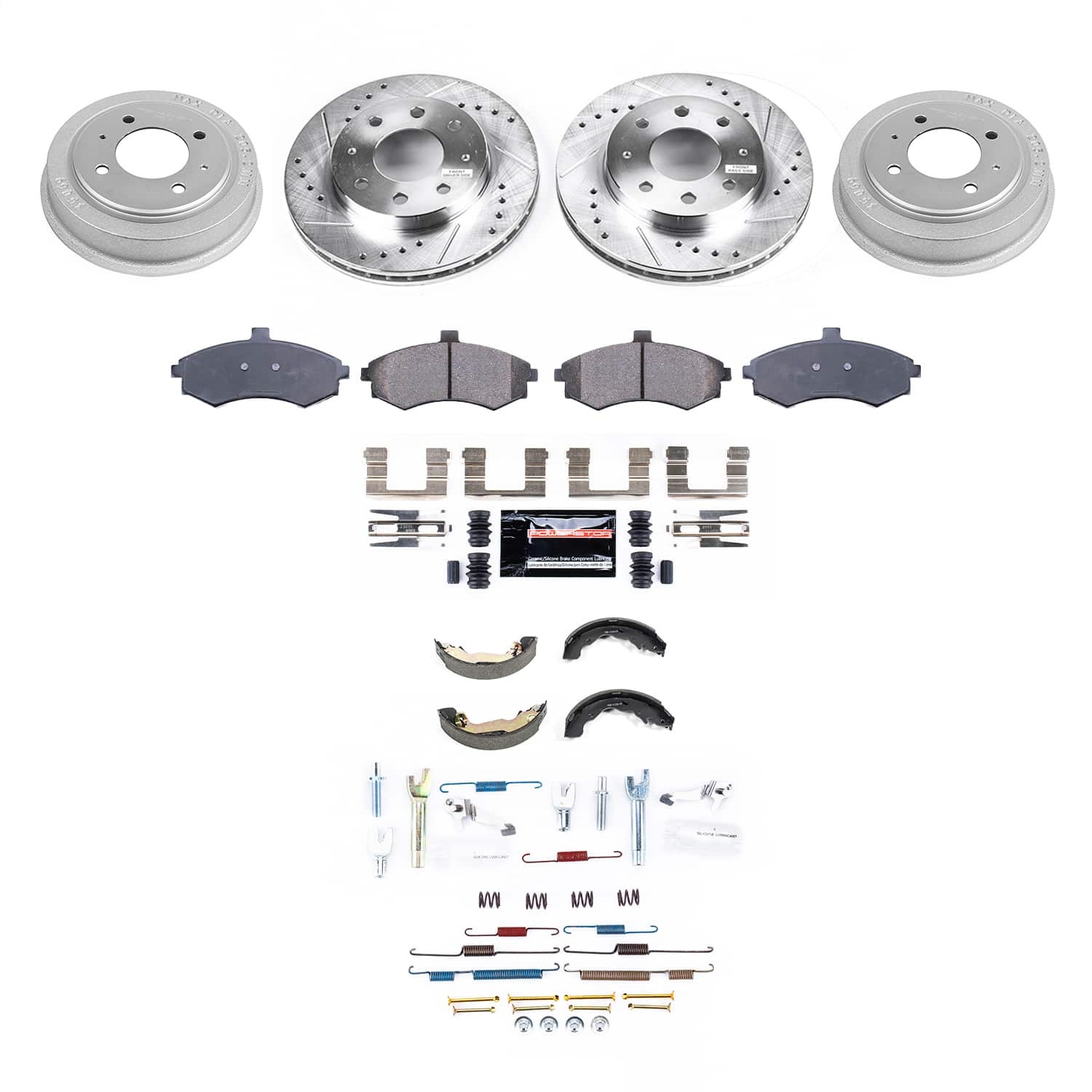 Power Stop - K15528DK - Complete Vehicle Disc/Drum Brake Kit
