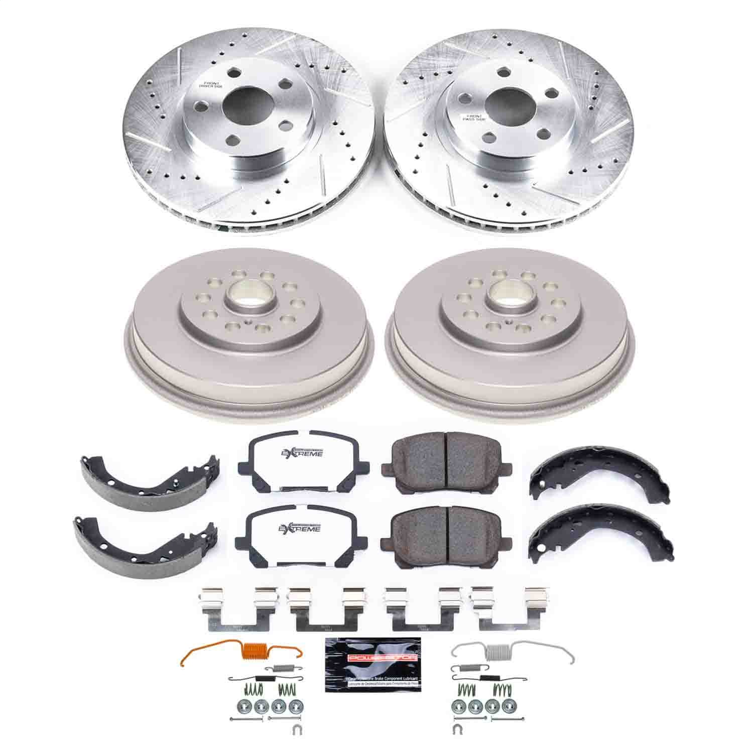 Power Stop - K15536DK - Complete Vehicle Disc/Drum Brake Kit