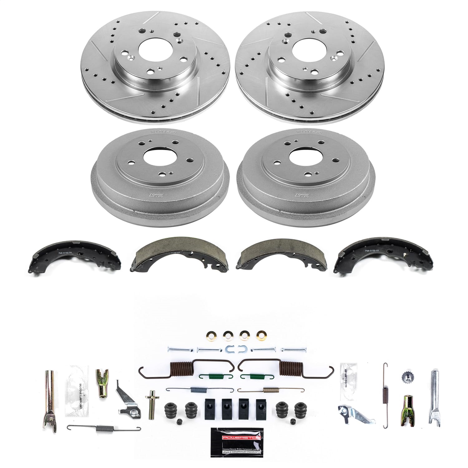 Power Stop - K15541DK-26 - Complete Vehicle Disc/Drum Brake Kit