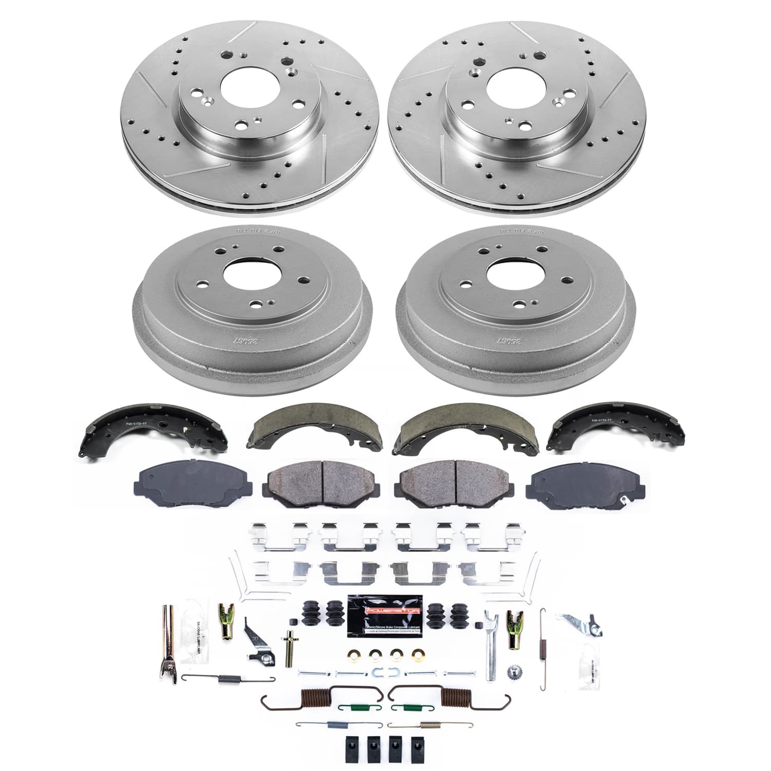 Power Stop - K15541DK - Complete Vehicle Disc/Drum Brake Kit