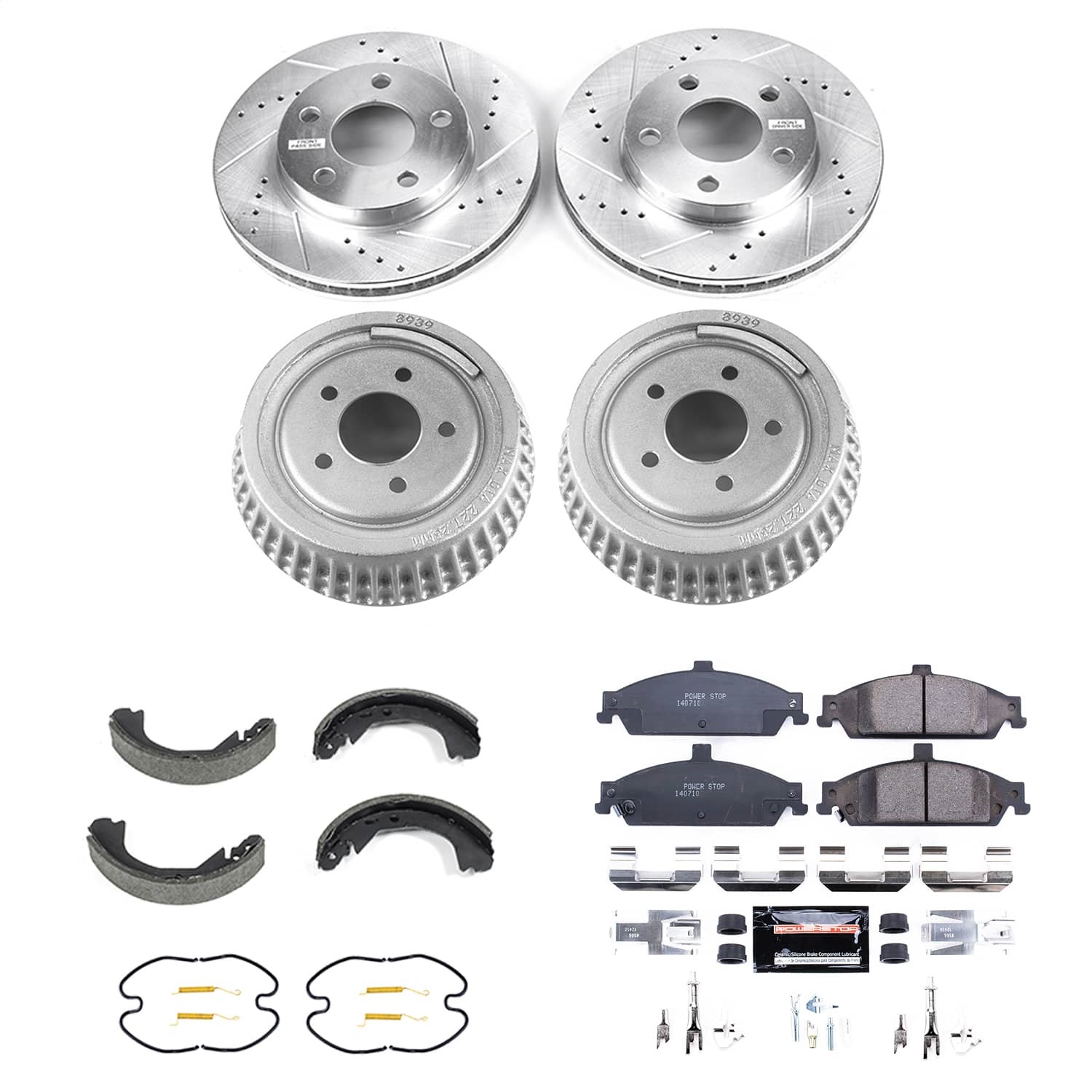 Power Stop - K15542DK - Complete Vehicle Disc/Drum Brake Kit
