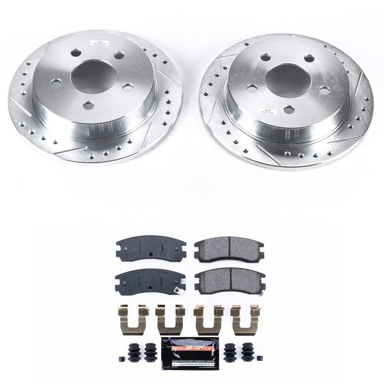 Power Stop - K1558 - Rear - Disc Brake Pad and Rotor Kit