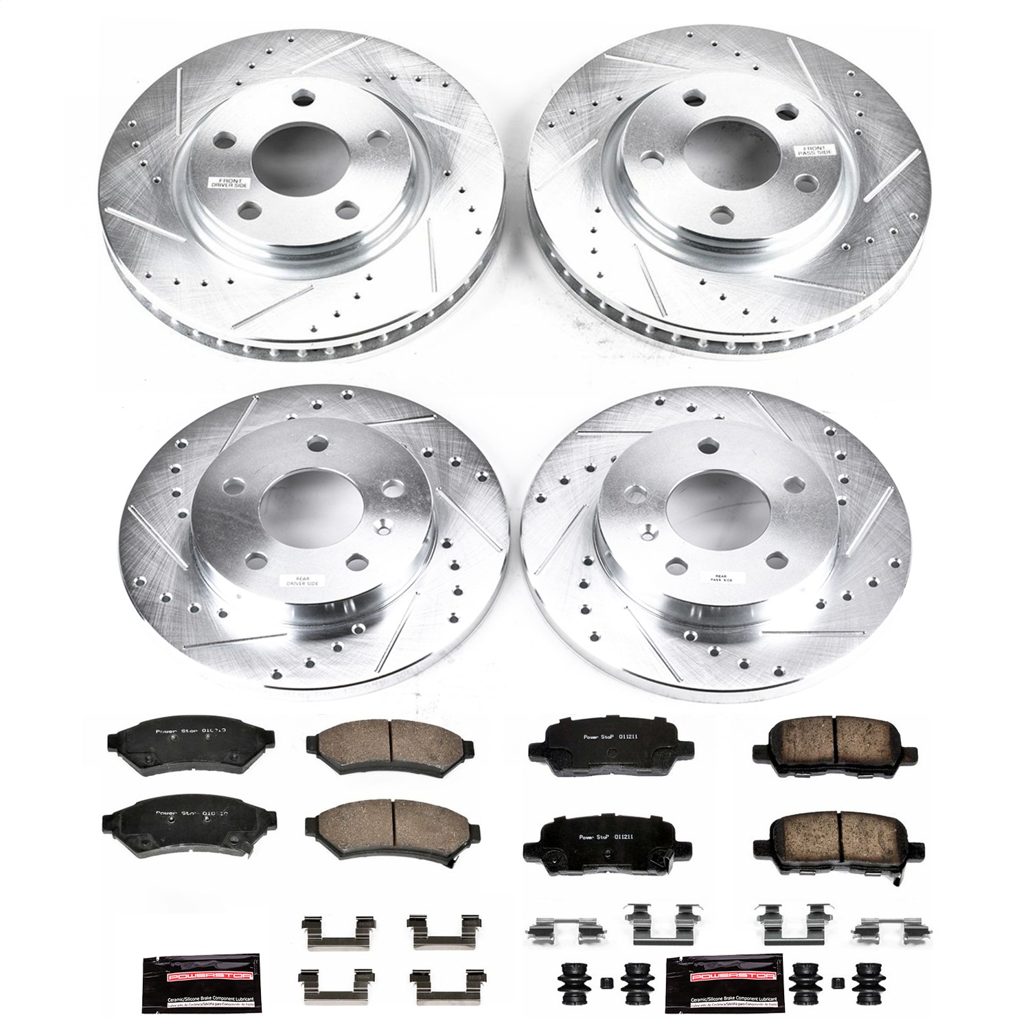 Power Stop - K1589 - Front and Rear - Disc Brake Pad and Rotor Kit