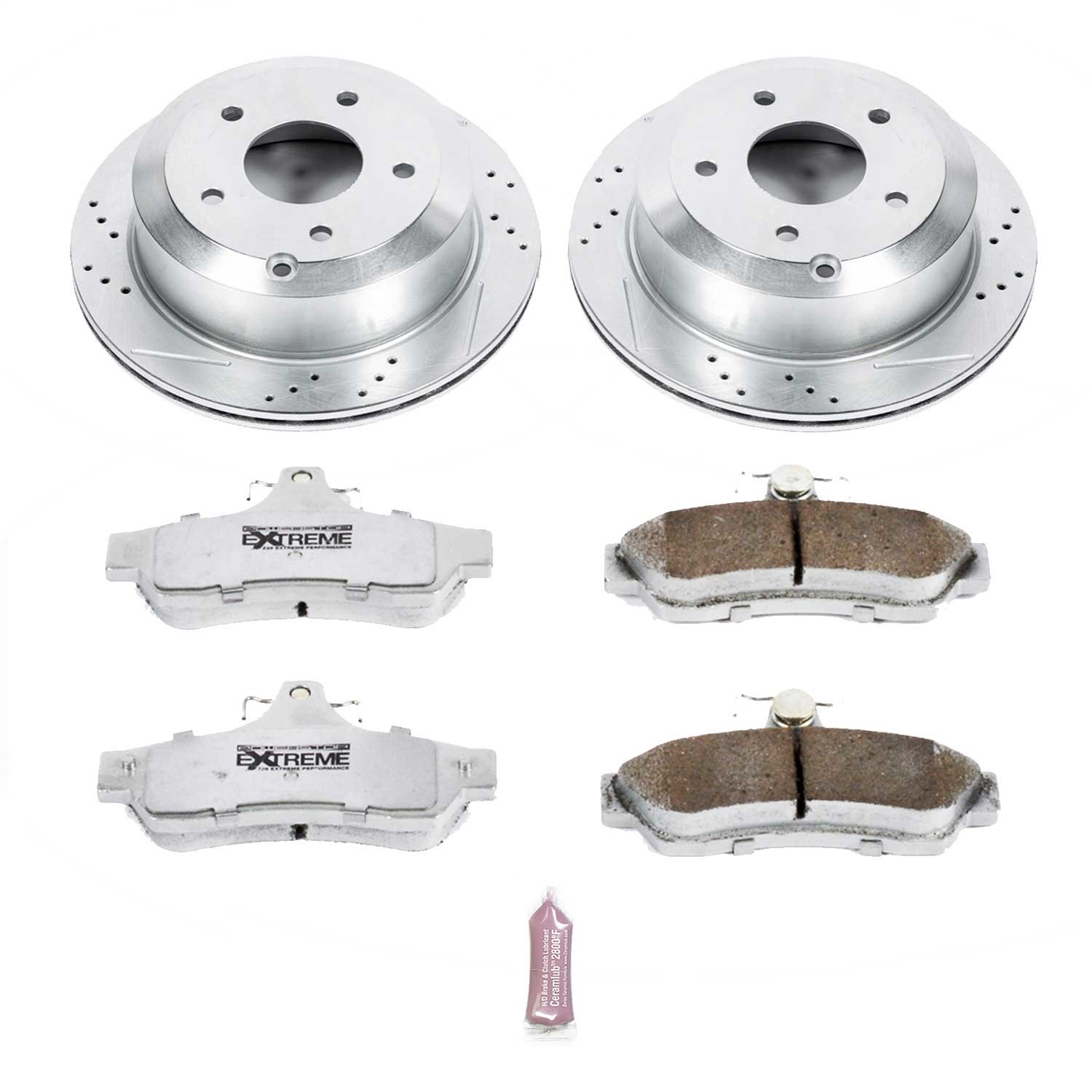 Power Stop - K1601-26 - Rear - Disc Brake Pad and Rotor Kit