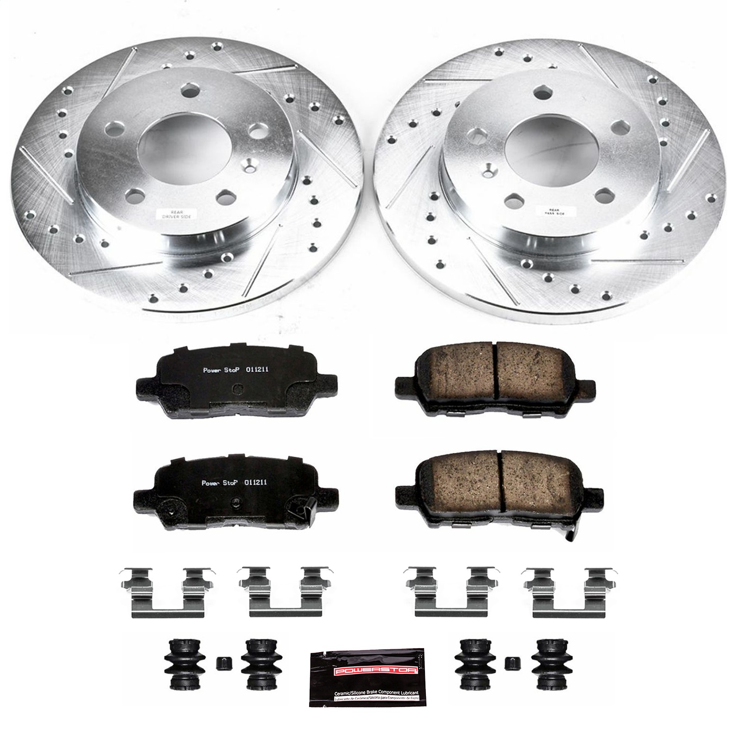 Power Stop - K1602 - Rear - Disc Brake Pad and Rotor Kit