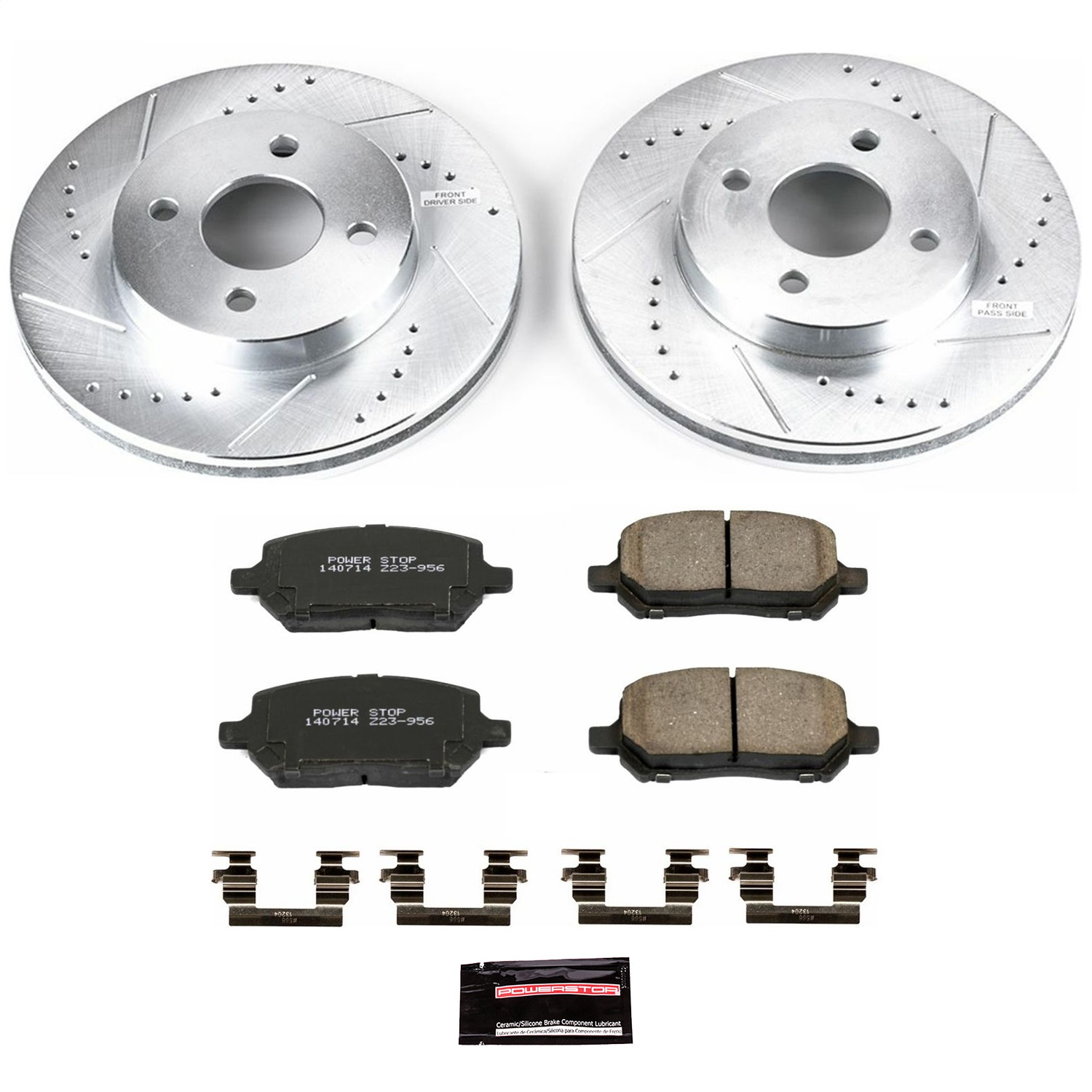 Power Stop - K1604 - Front - Disc Brake Pad and Rotor Kit