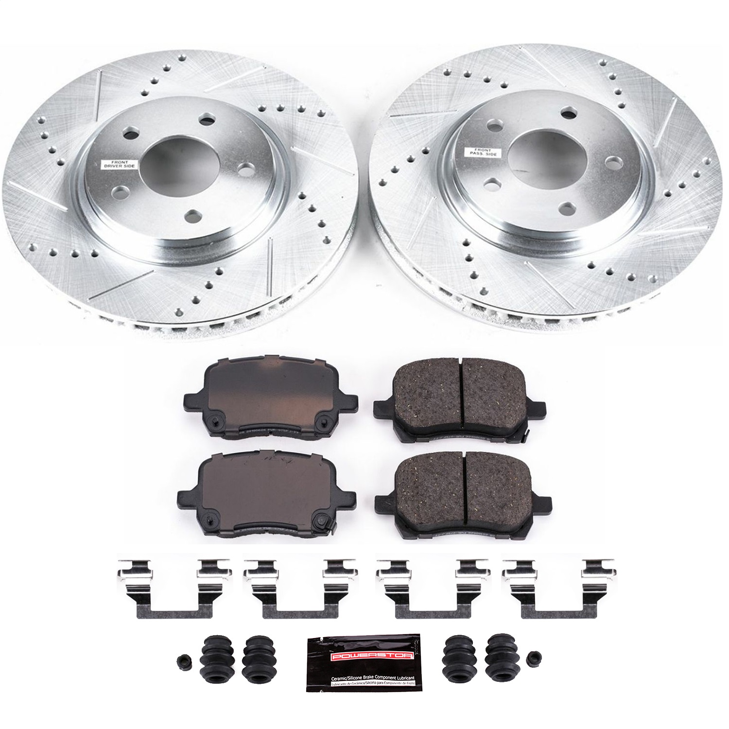 Power Stop - K1610 - Front - Disc Brake Pad and Rotor Kit