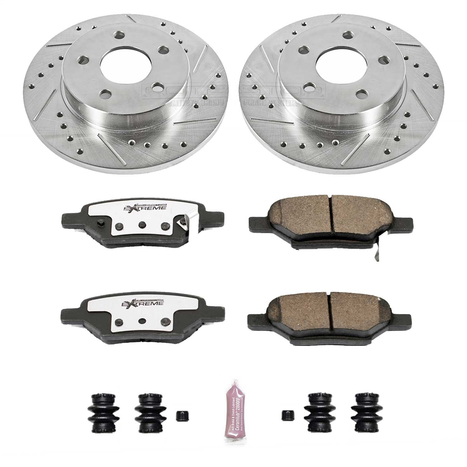 Power Stop - K1616-26 - Rear - Disc Brake Pad and Rotor Kit