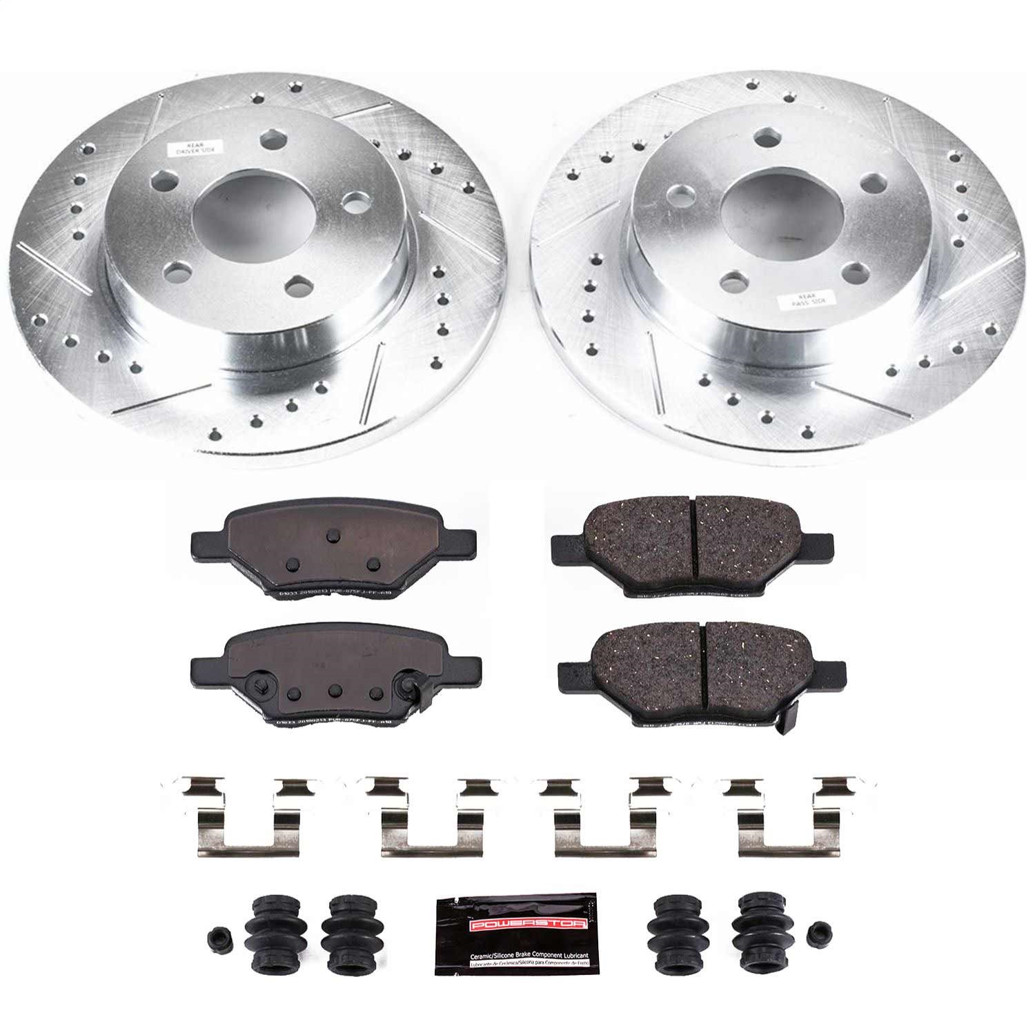 Power Stop - K1616 - Rear - Disc Brake Pad and Rotor Kit