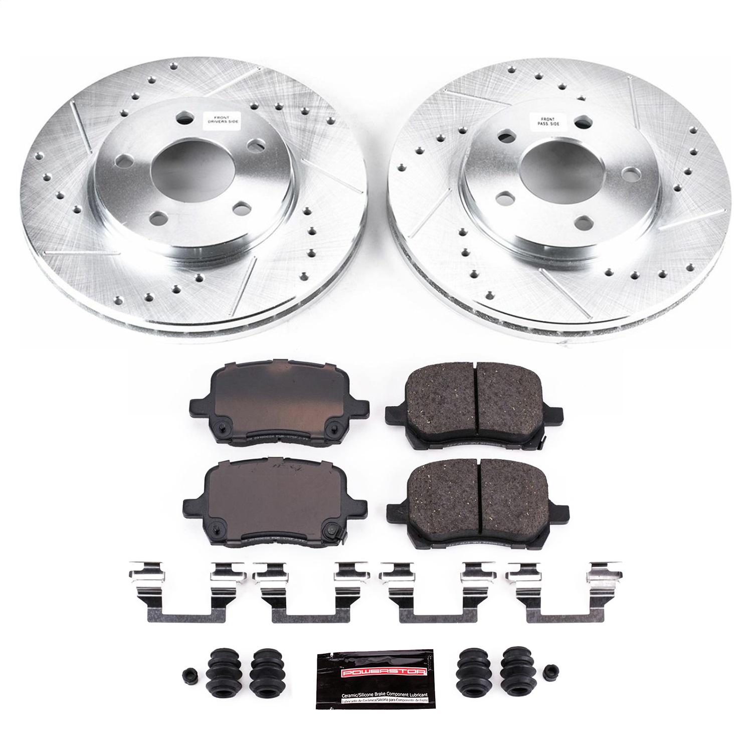 Power Stop - K1617 - Front - Disc Brake Pad and Rotor Kit