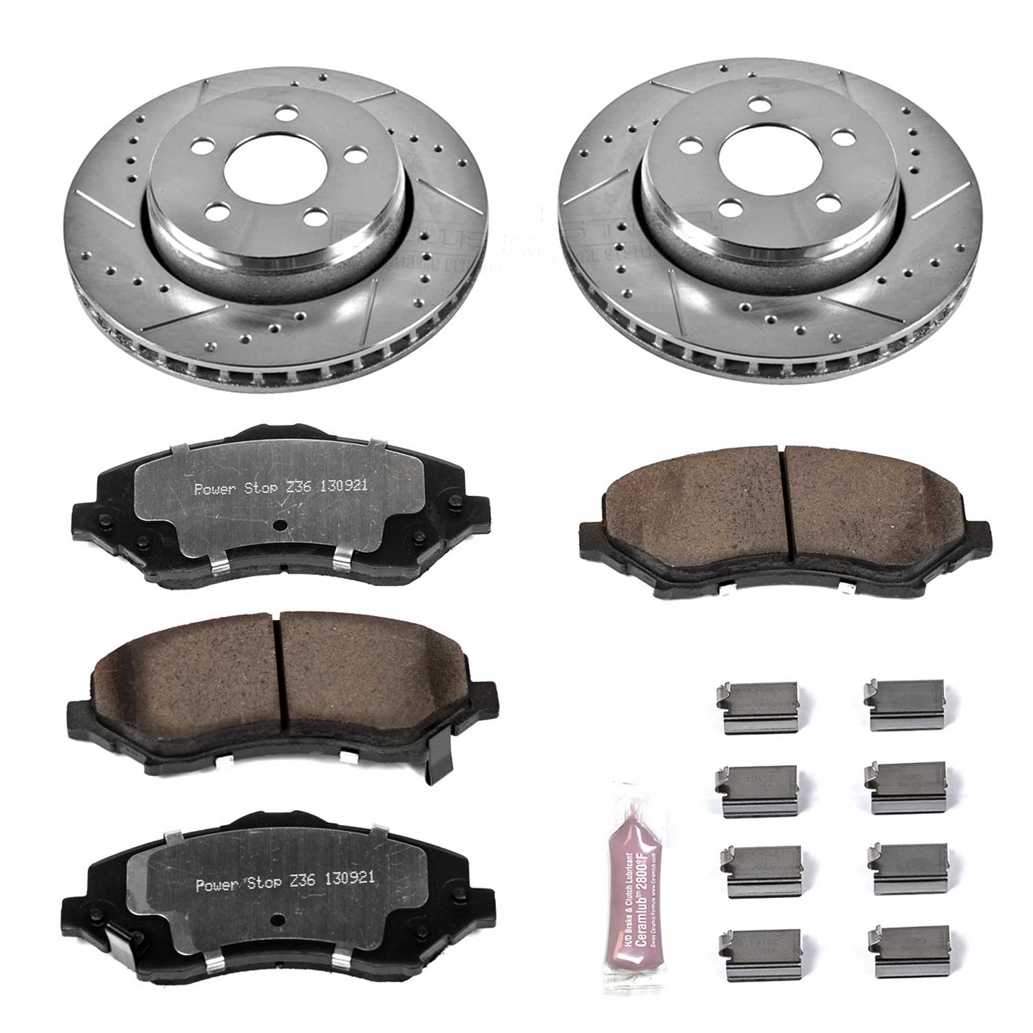 Power Stop - K1631-36 - Front - Disc Brake Pad and Rotor Kit