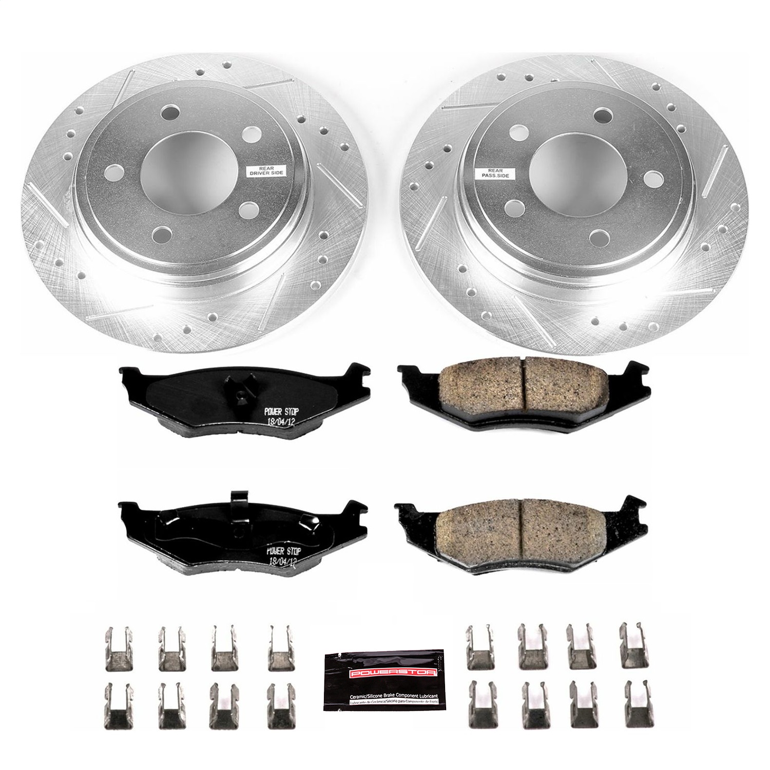 Power Stop - K1667 - Rear - Disc Brake Pad and Rotor Kit