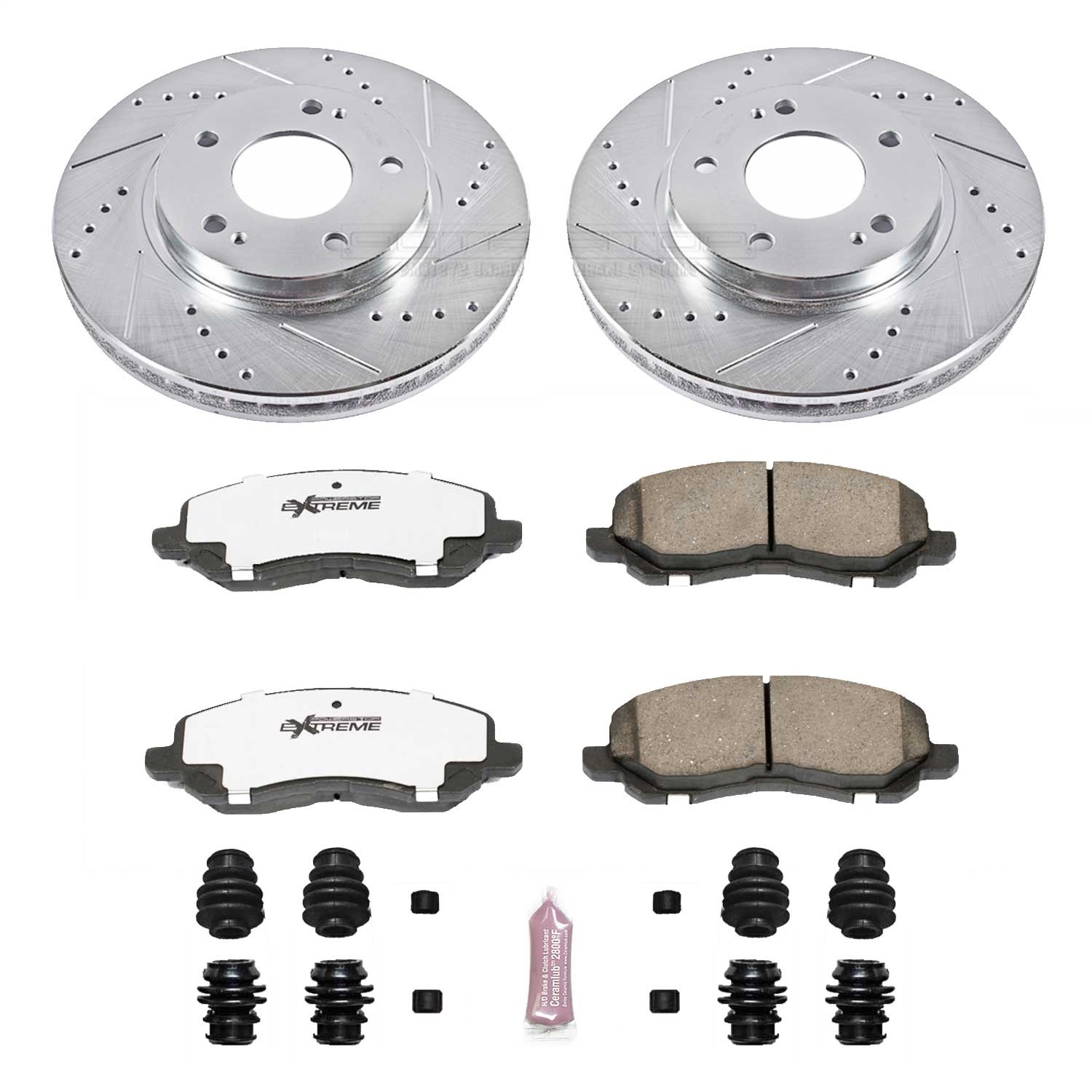 Power Stop - K1678-26 - Front - Disc Brake Pad and Rotor Kit