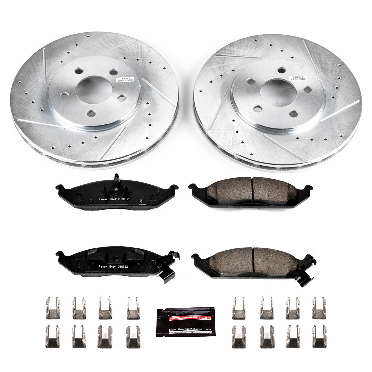 Power Stop - K1679 - Front - Disc Brake Pad and Rotor Kit