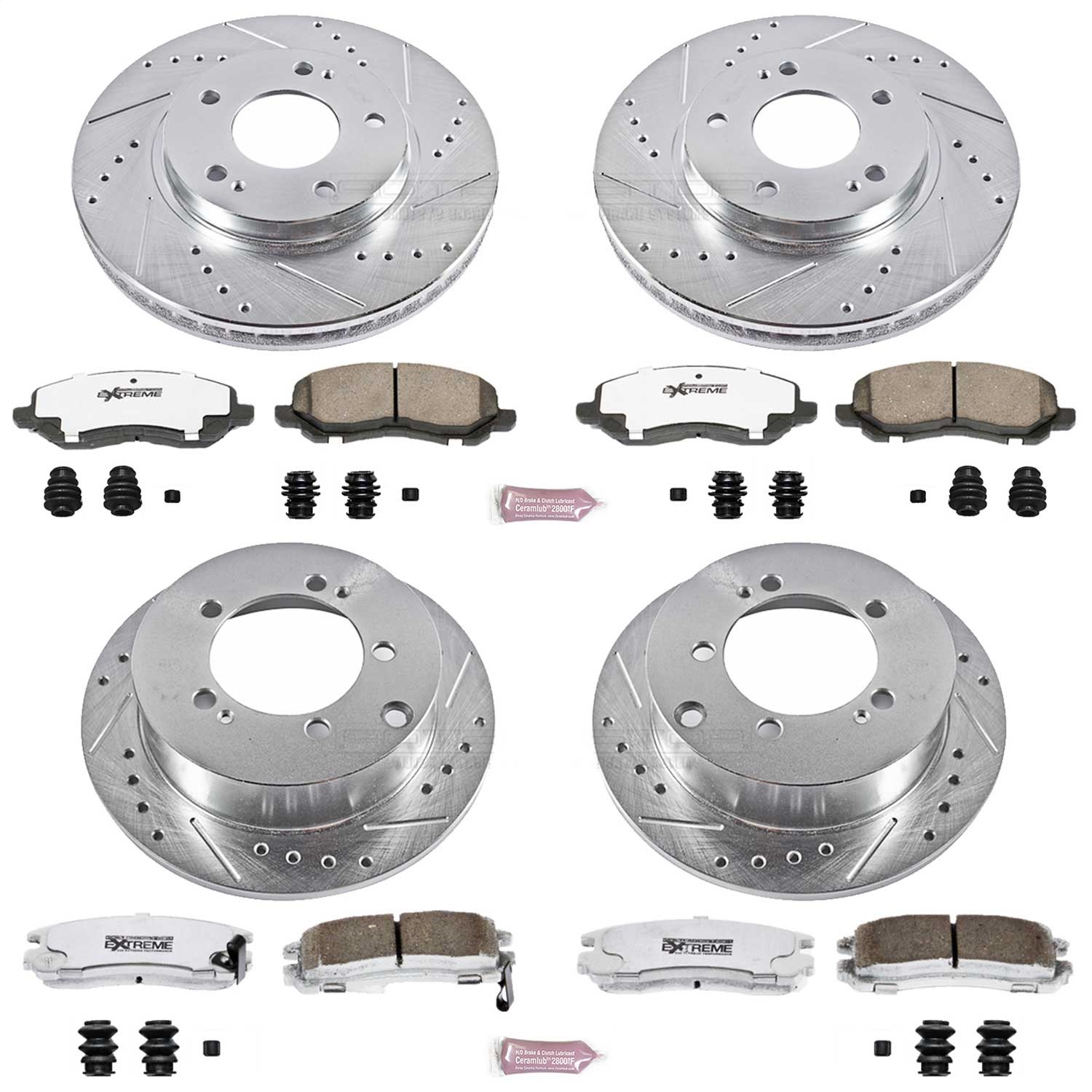Power Stop - K1683-26 - Front and Rear - Disc Brake Pad and Rotor Kit