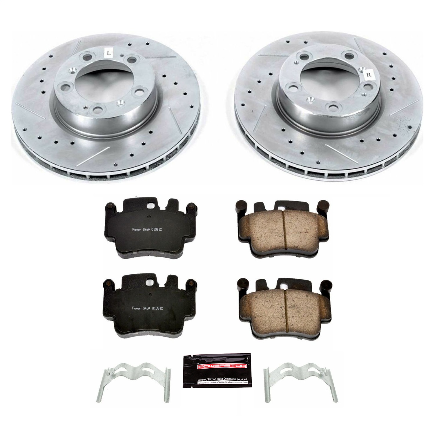 Power Stop - K1698 - Front - Disc Brake Pad and Rotor Kit