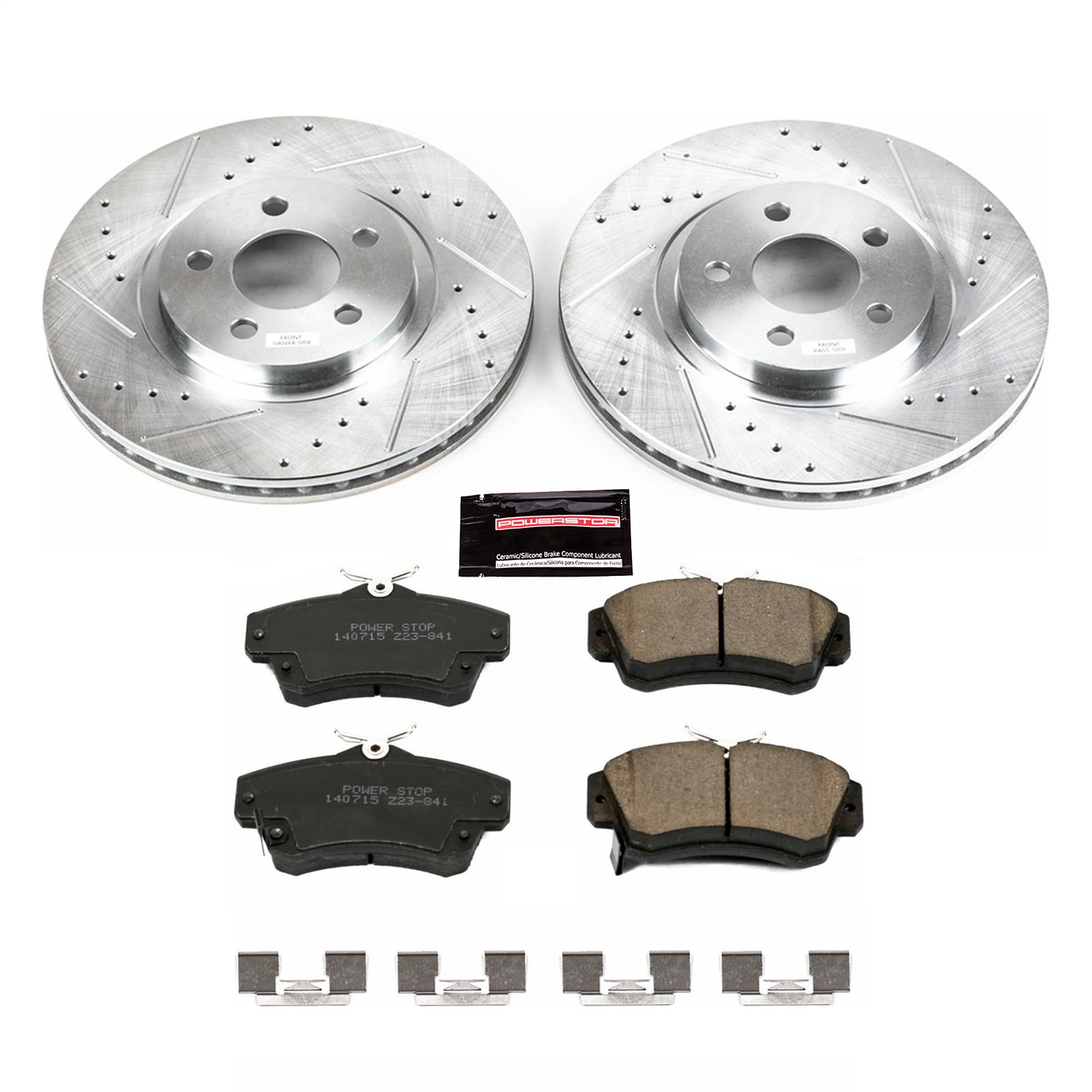 Power Stop - K1704 - Front - Disc Brake Pad and Rotor Kit