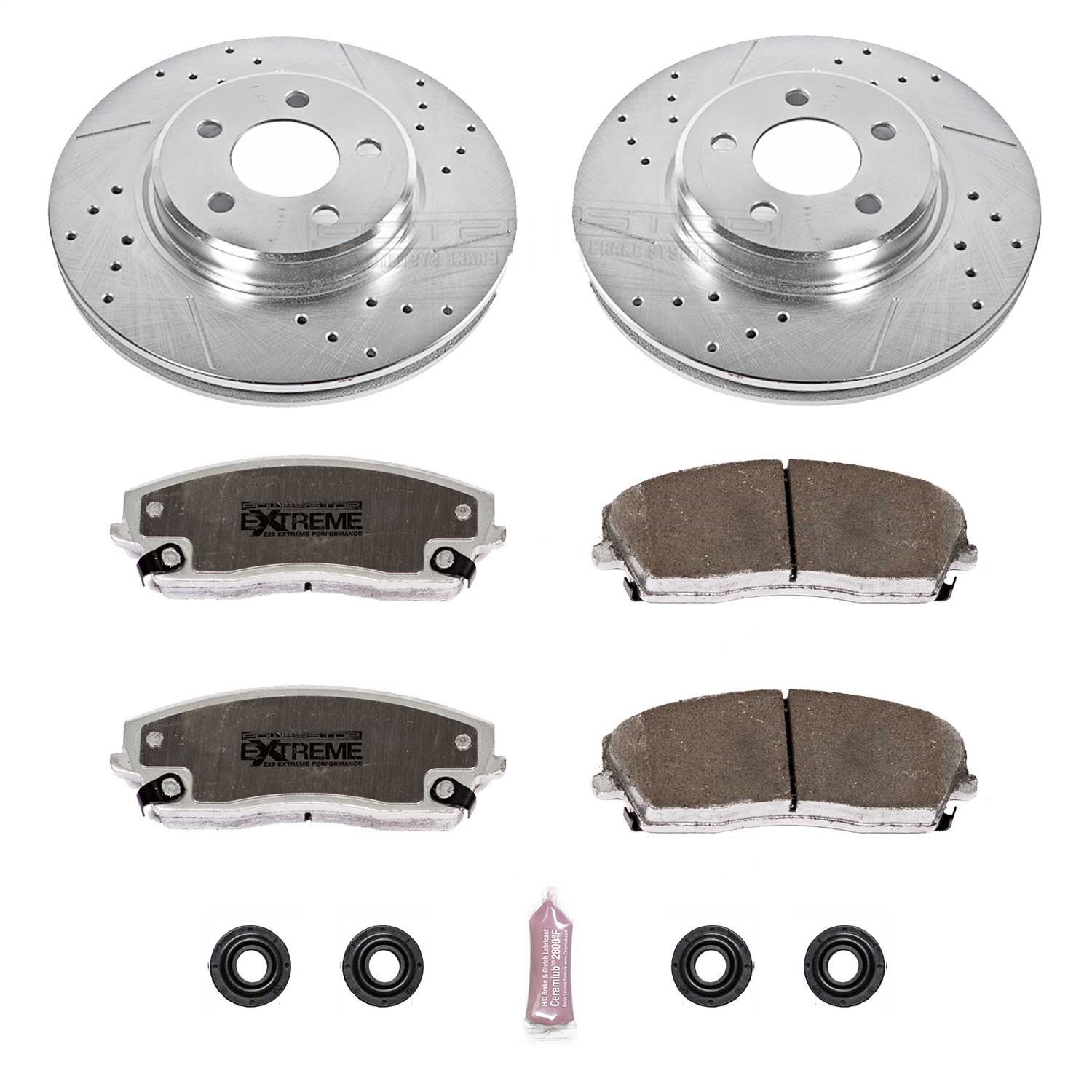 Power Stop - K1714-26 - Front - Disc Brake Pad and Rotor Kit