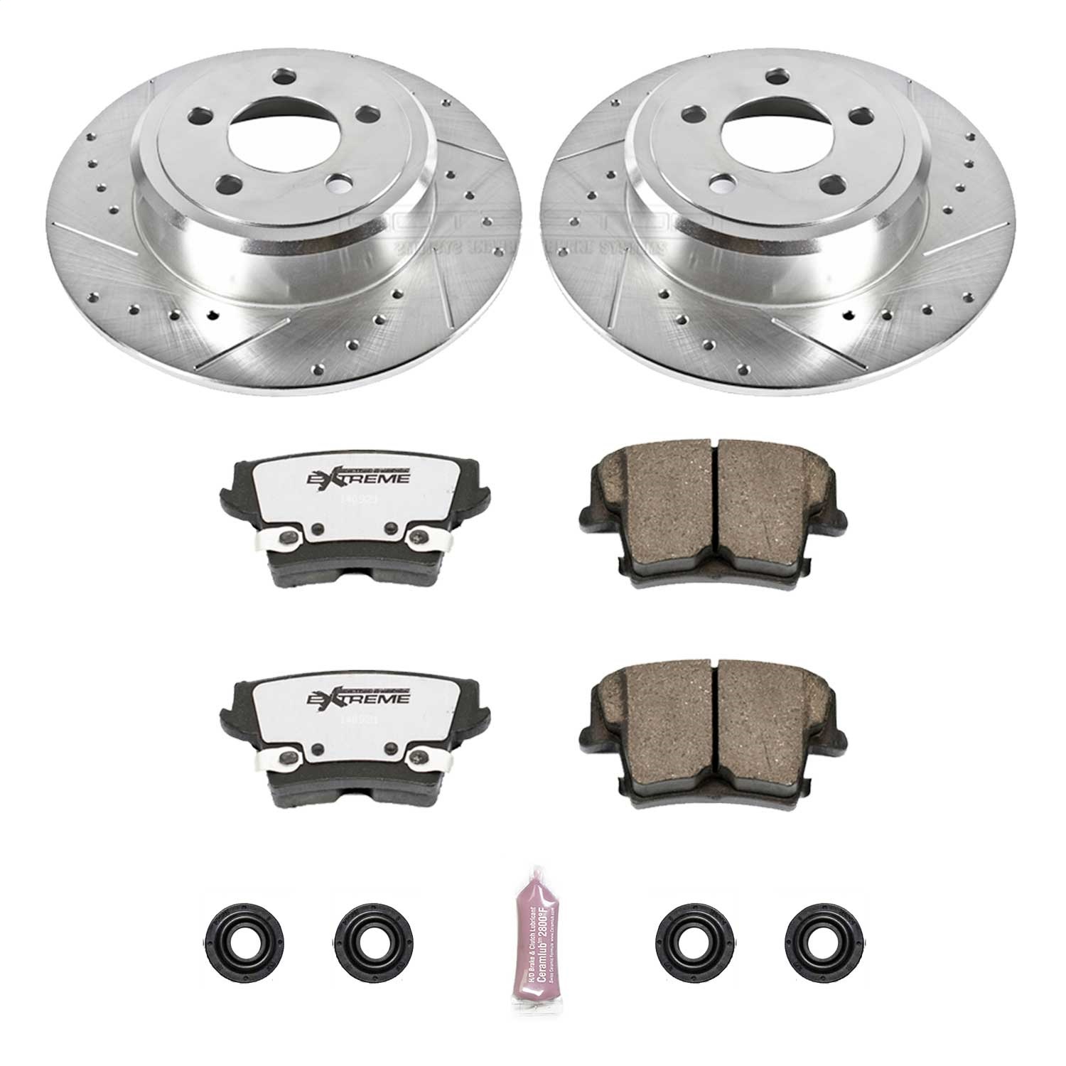 Power Stop - K1719-26 - Rear - Disc Brake Pad and Rotor Kit