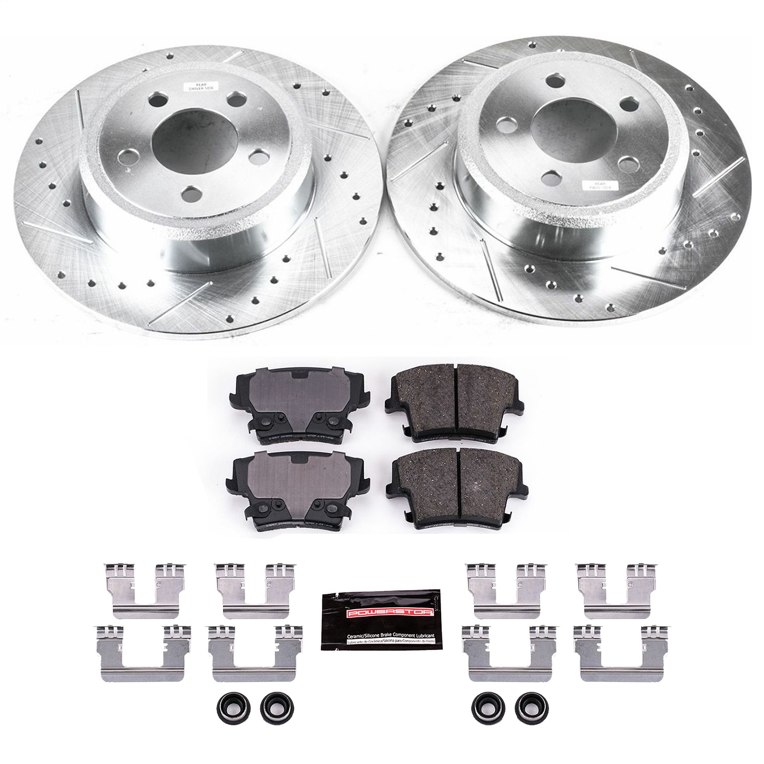 Power Stop - K1719 - Rear - Disc Brake Pad and Rotor Kit
