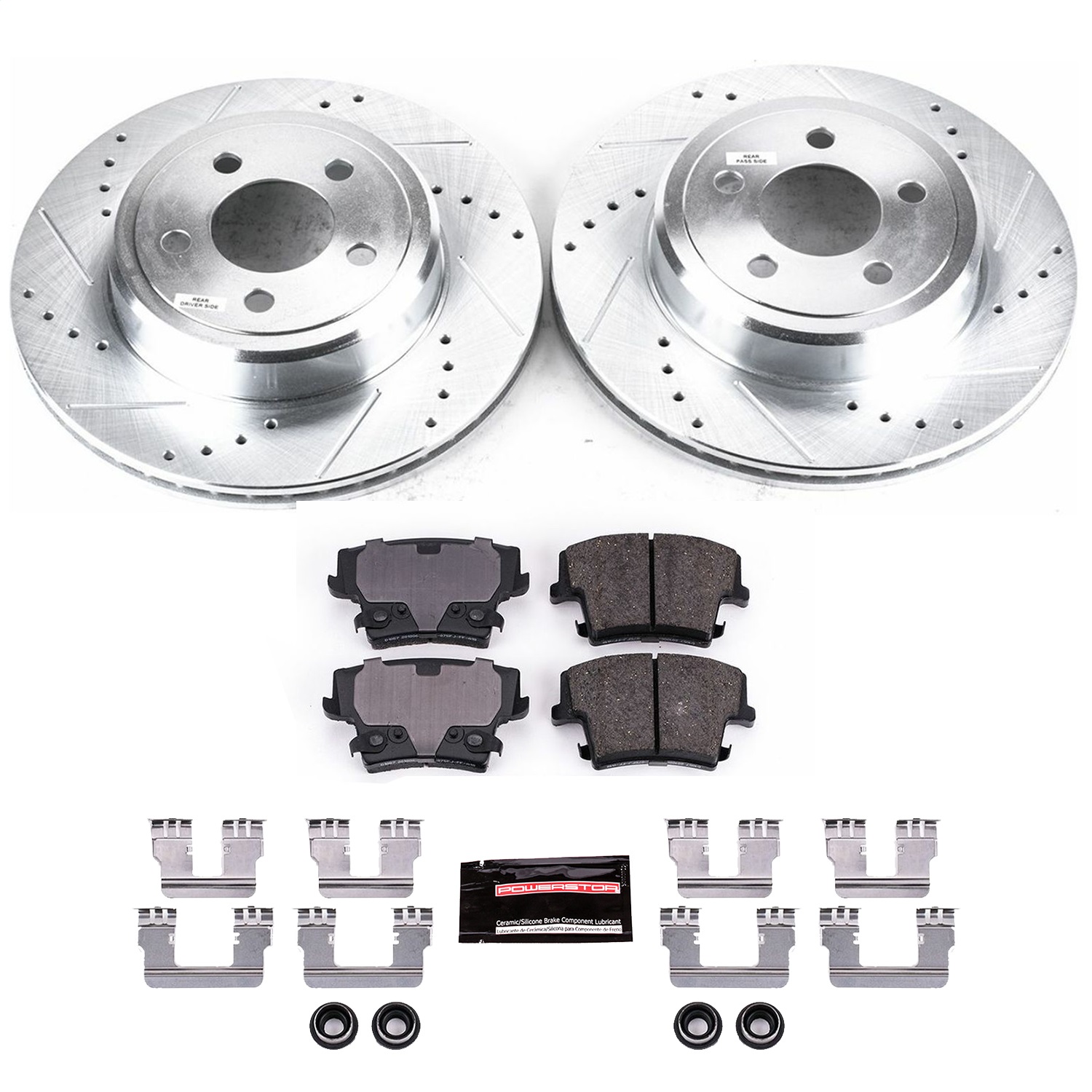 Power Stop - K1720 - Rear - Disc Brake Pad and Rotor Kit