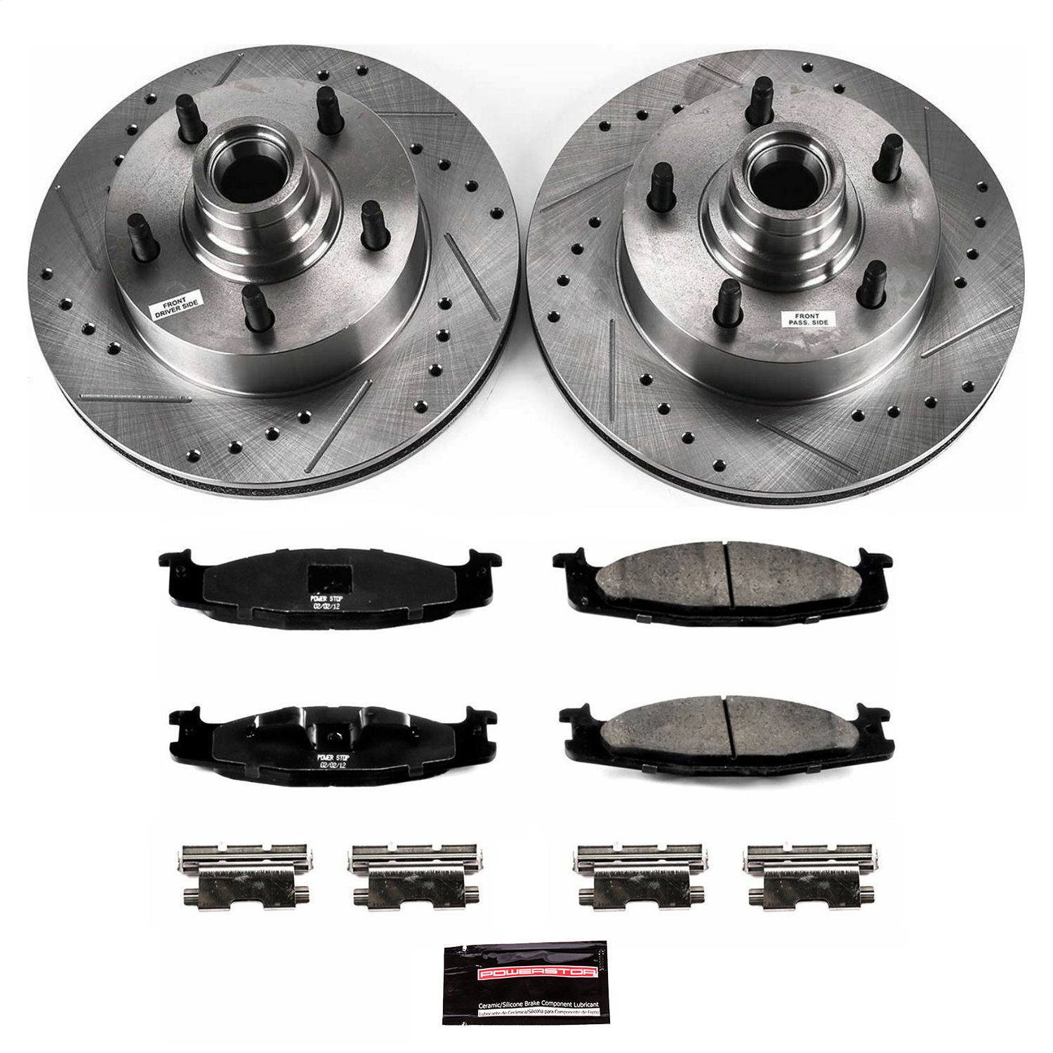 Power Stop - K1832 - Front - Disc Brake Pad and Rotor Kit