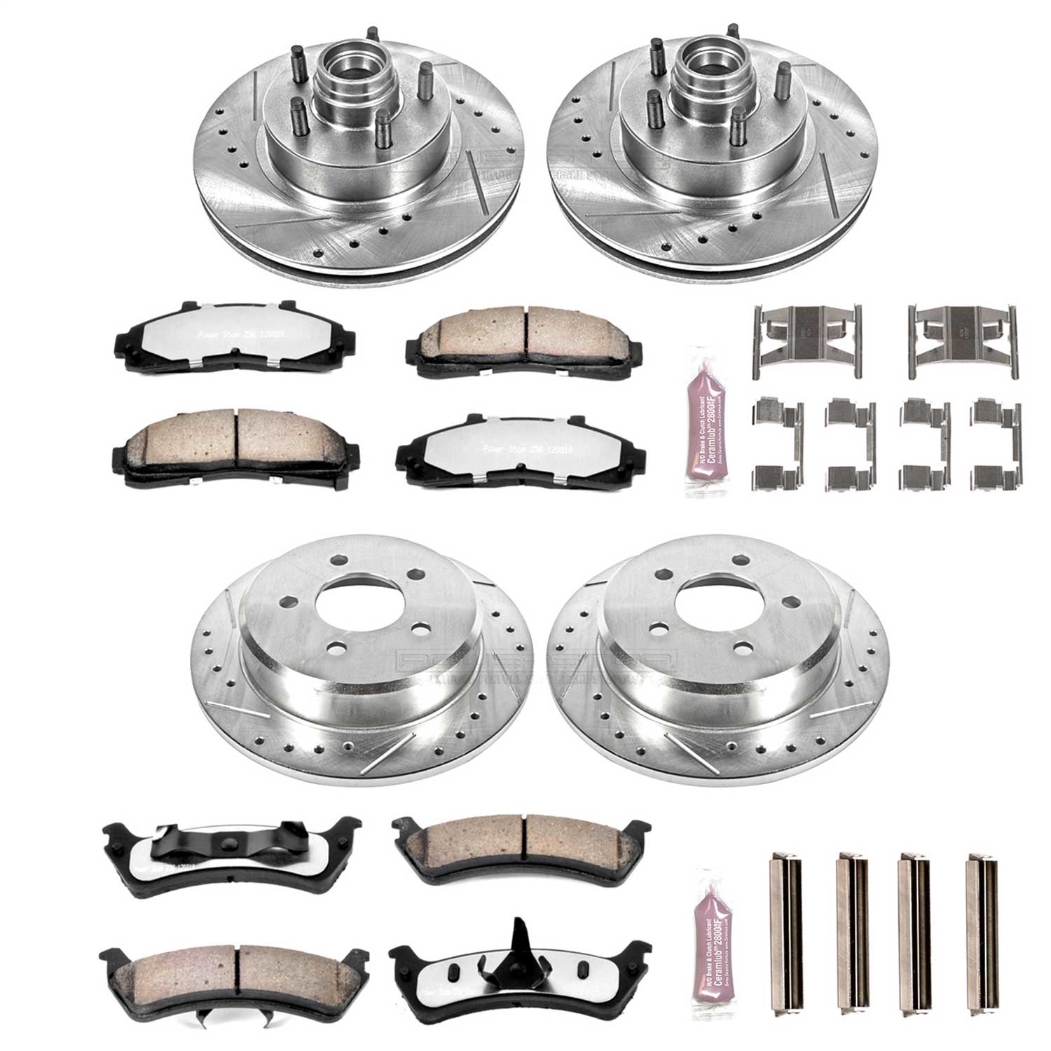 Power Stop - K1855-36 - Front and Rear - Disc Brake Pad and Rotor Kit
