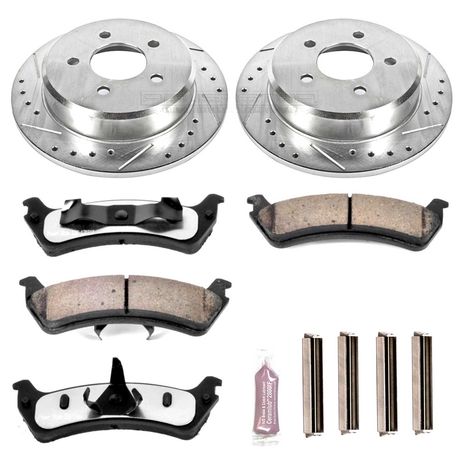 Power Stop - K1858-36 - Rear - Disc Brake Pad and Rotor Kit